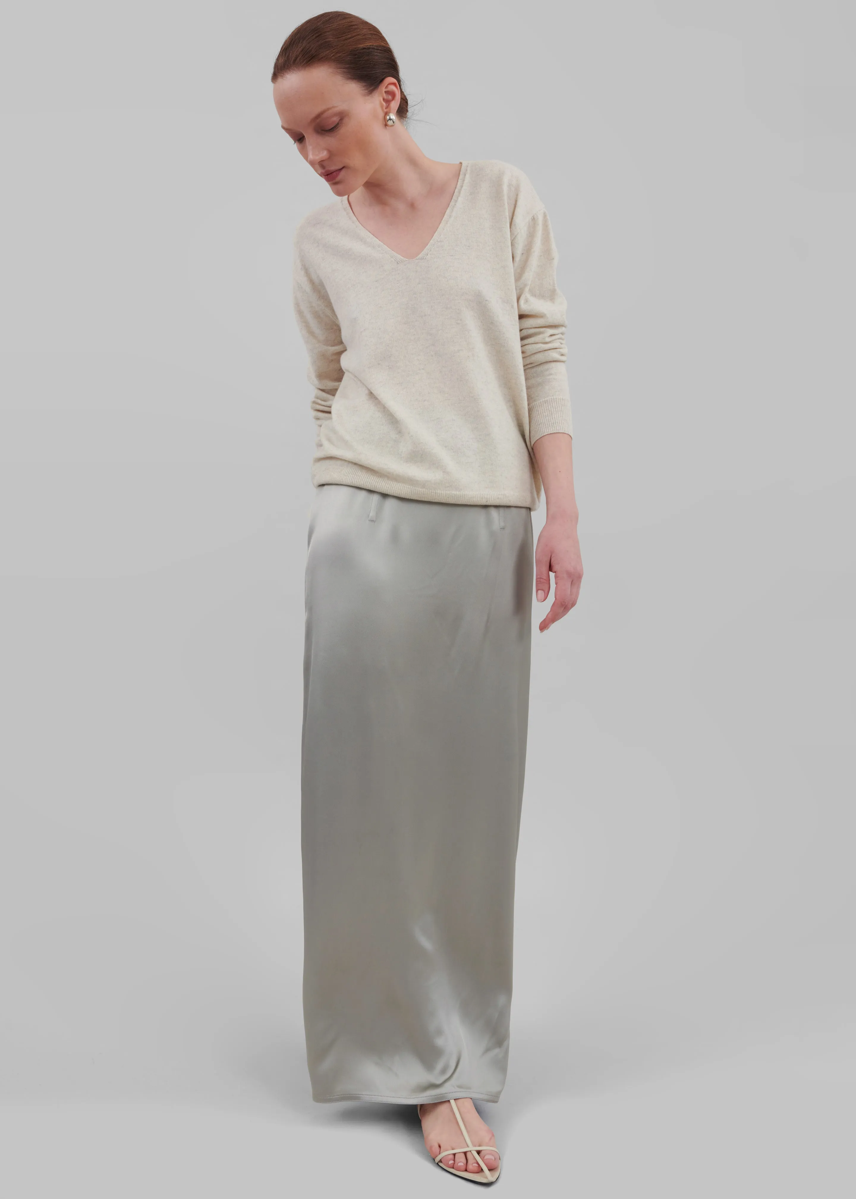Bevza Ankle Length Skirt - Steel Grey sold by Frankie Shop