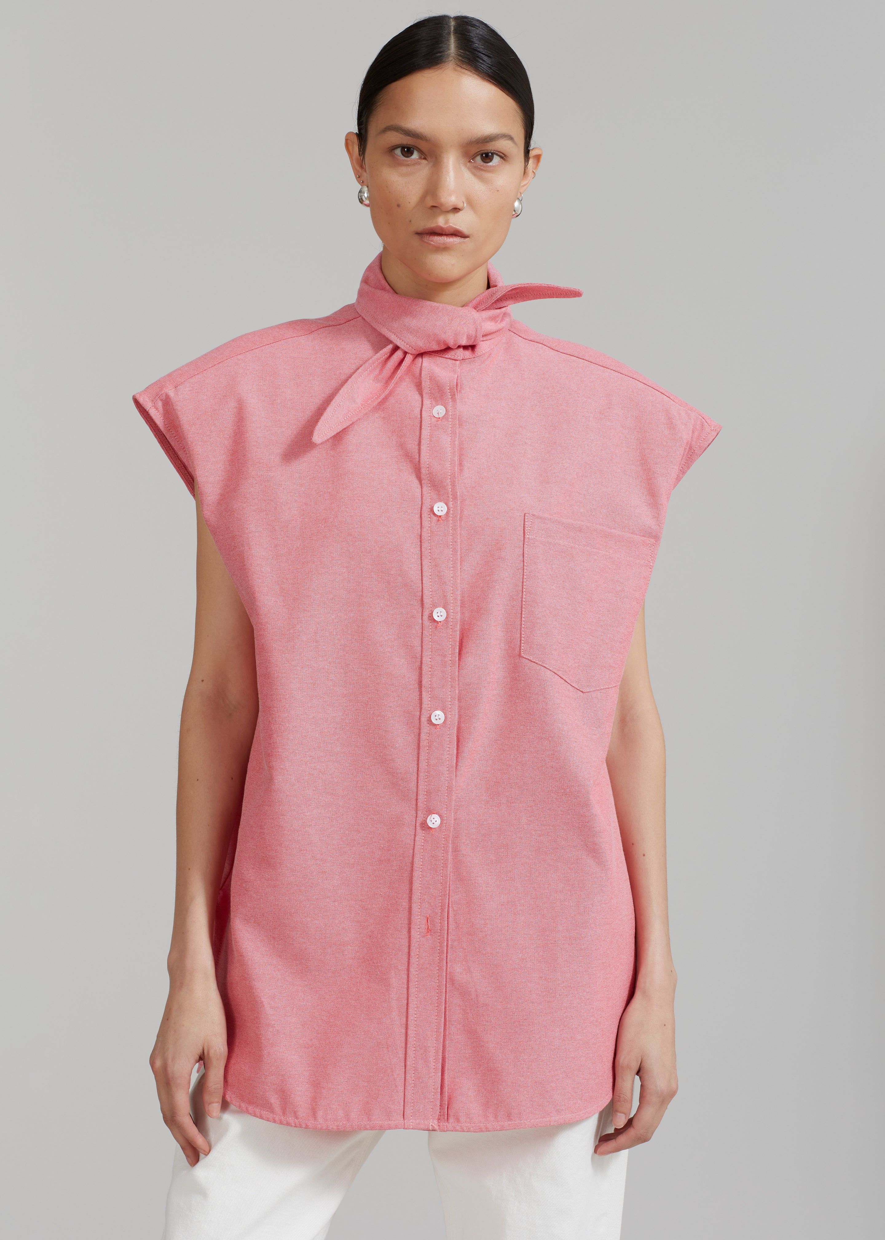 Aiden Long Collar Shirt - Rose sold by Frankie Shop product image thumbnail 3
