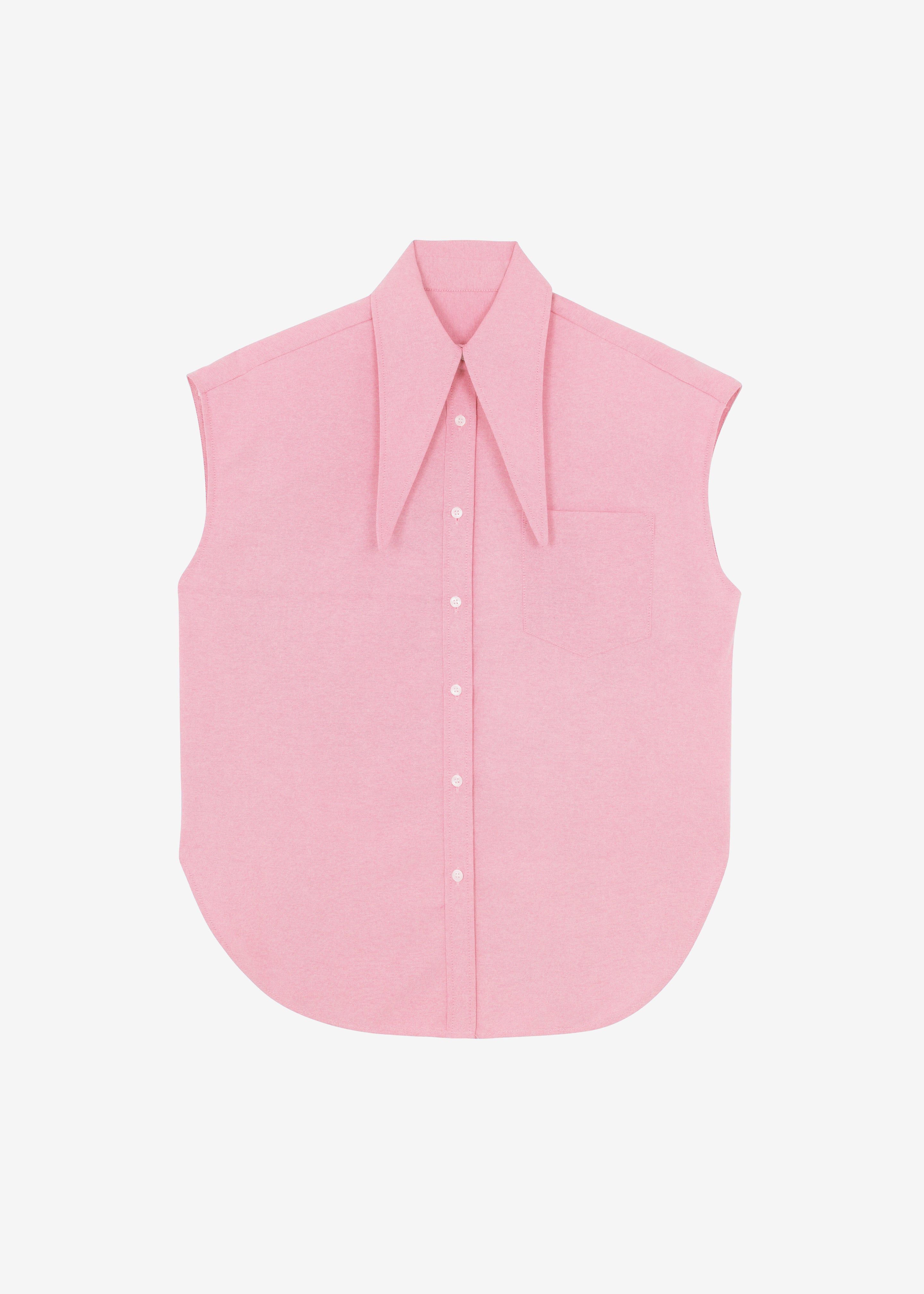 Aiden Long Collar Shirt - Rose sold by Frankie Shop product image thumbnail 9
