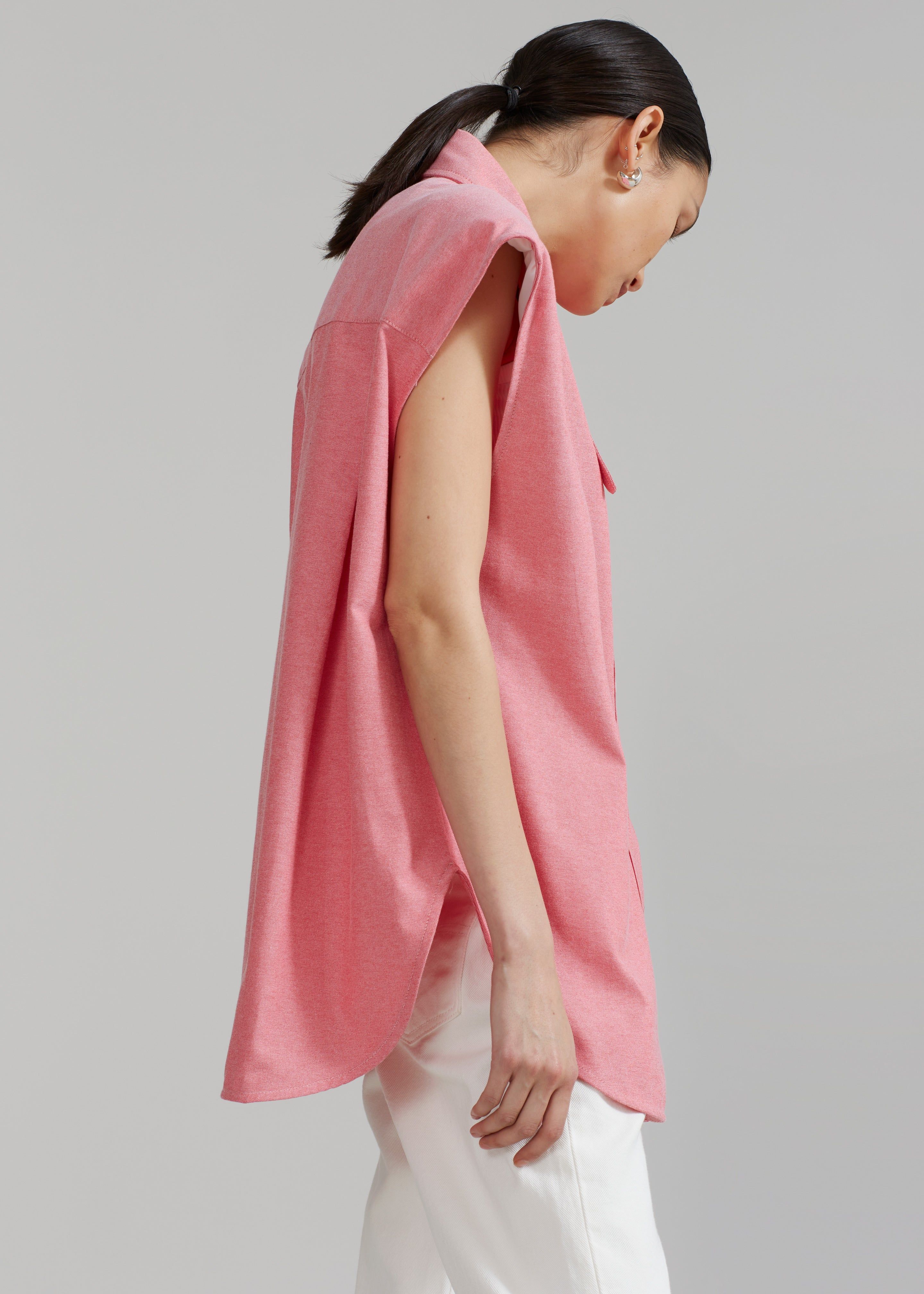Aiden Long Collar Shirt - Rose sold by Frankie Shop product image thumbnail 4
