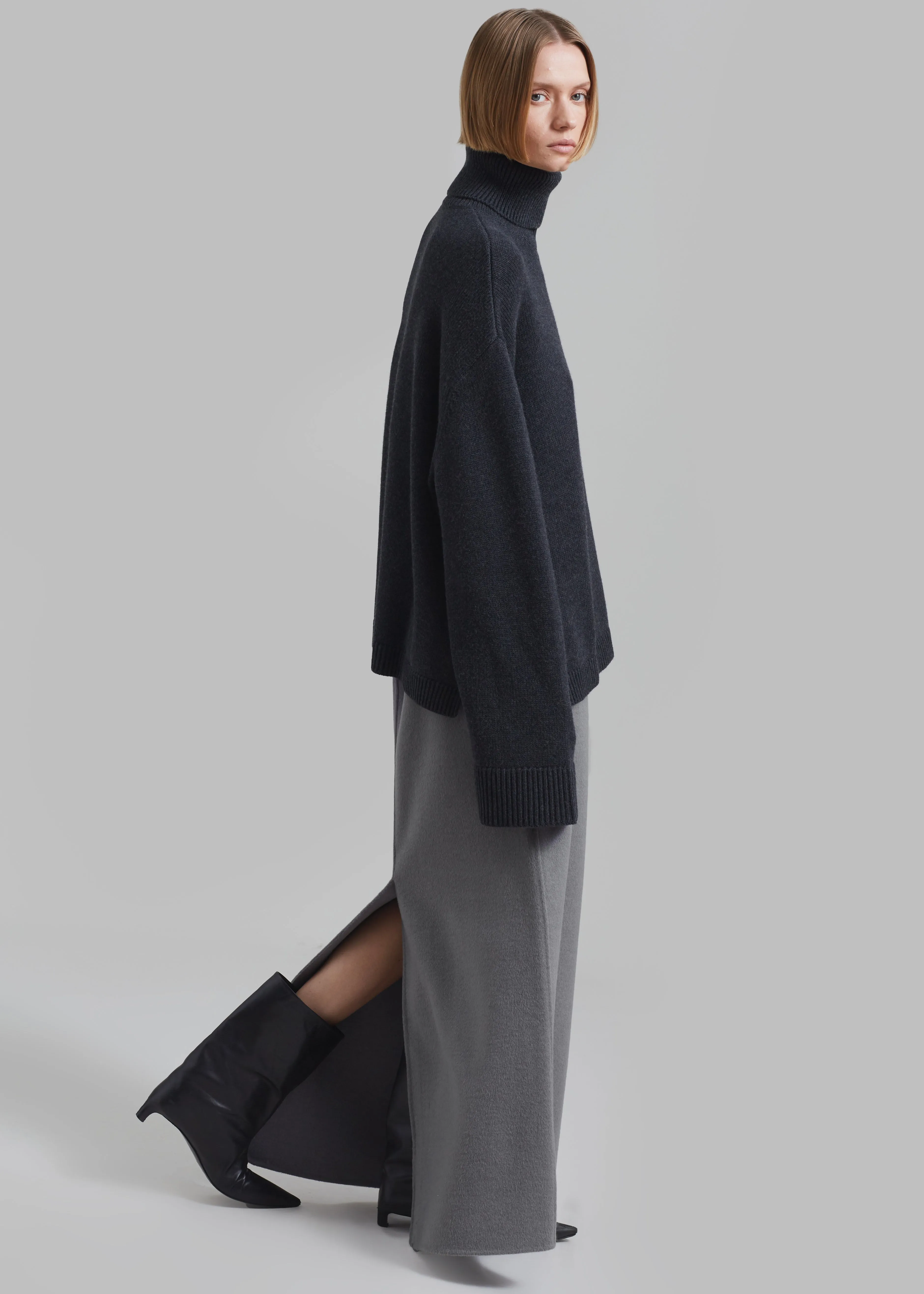 Rhea Trapeze Turtleneck - Charcoal sold by Frankie Shop product image thumbnail 5
