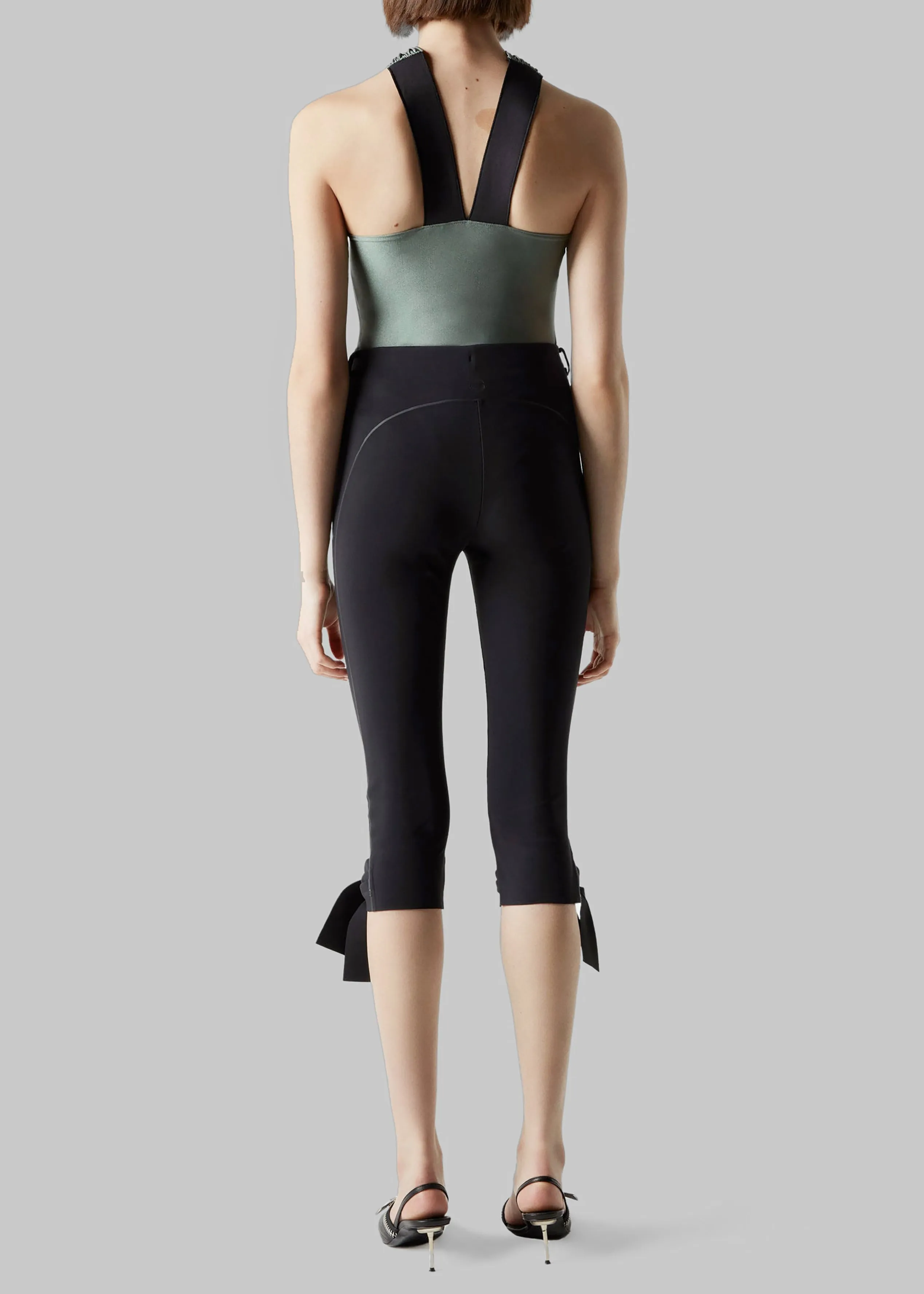 Coperni Crossover Flower Bodysuit - Sage Green sold by Frankie Shop product image thumbnail 4