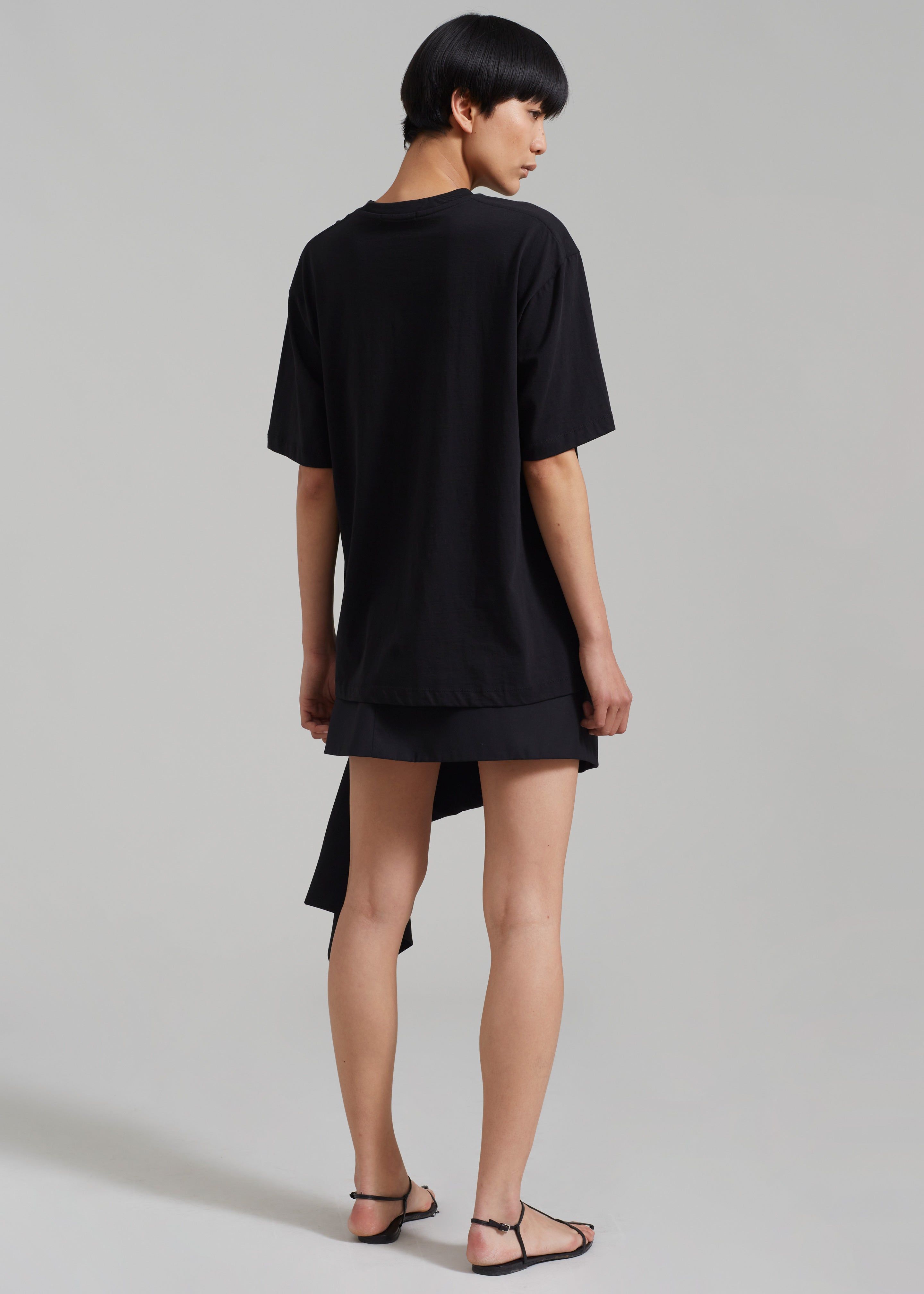 Iris Asymmetrical Mini Skirt - Black sold by Frankie Shop product image thumbnail 5