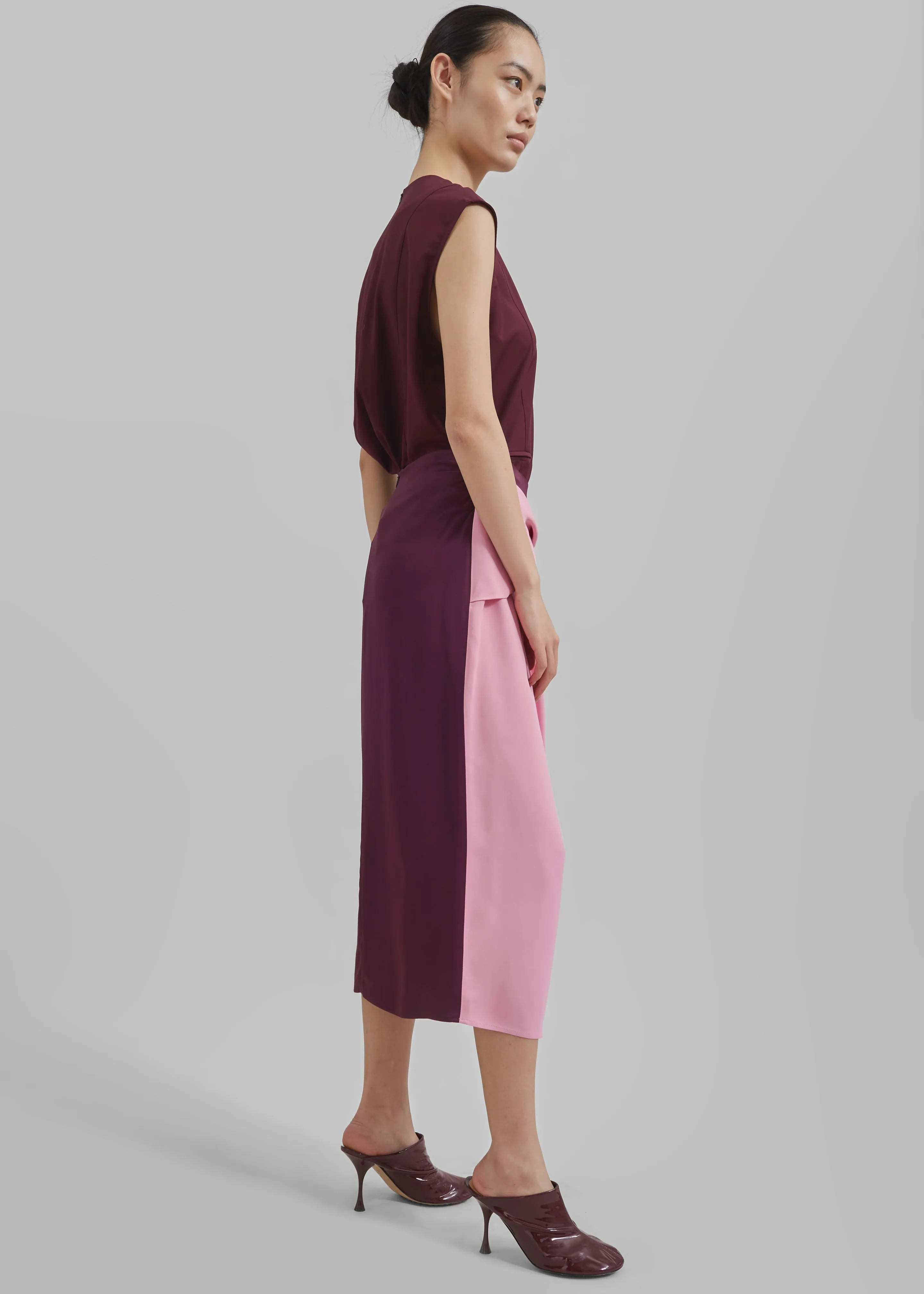 JW Anderson Twisted Midi Skirt - Bubblegum sold by Frankie Shop product image thumbnail 3