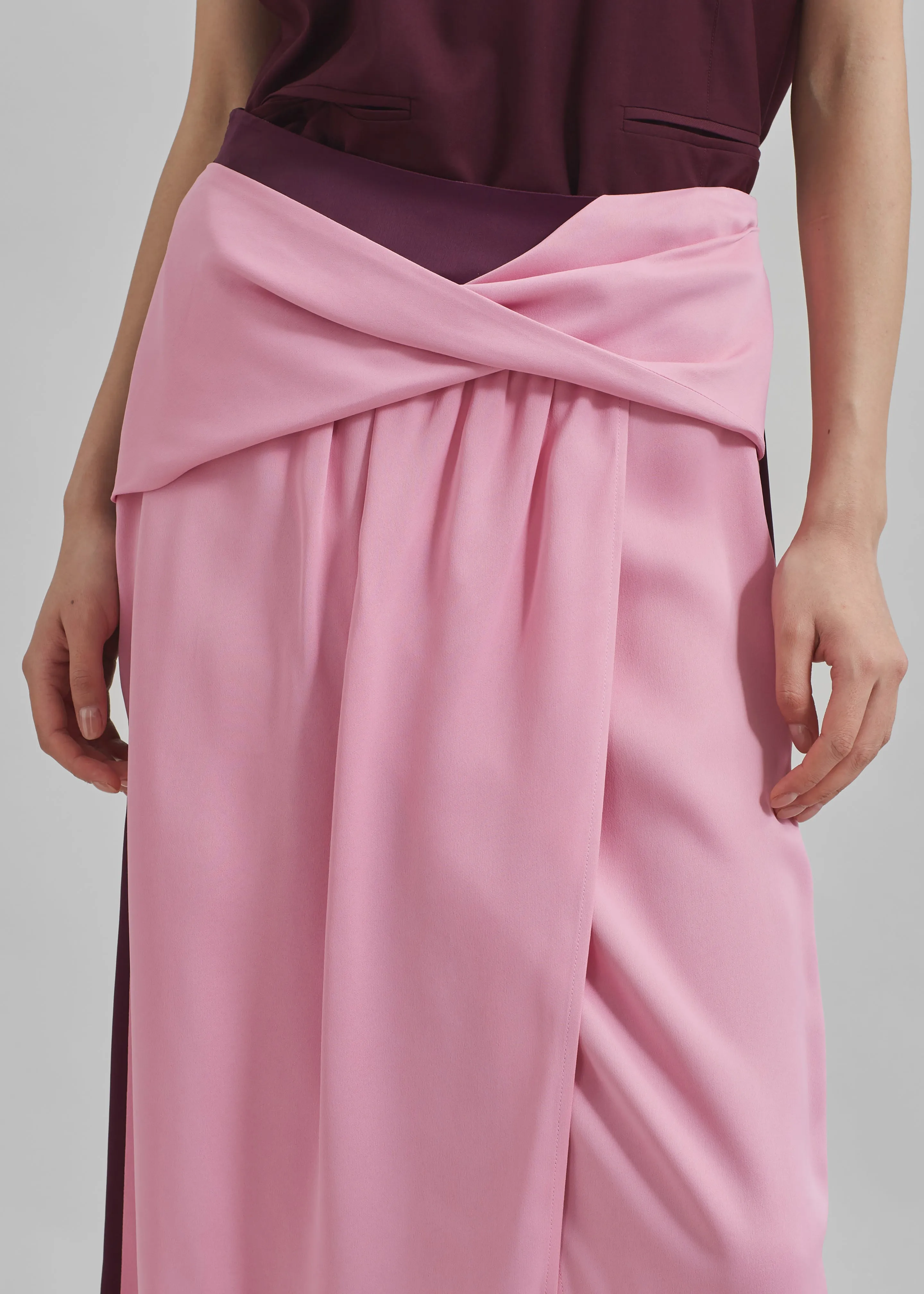 JW Anderson Twisted Midi Skirt - Bubblegum sold by Frankie Shop product image thumbnail 4