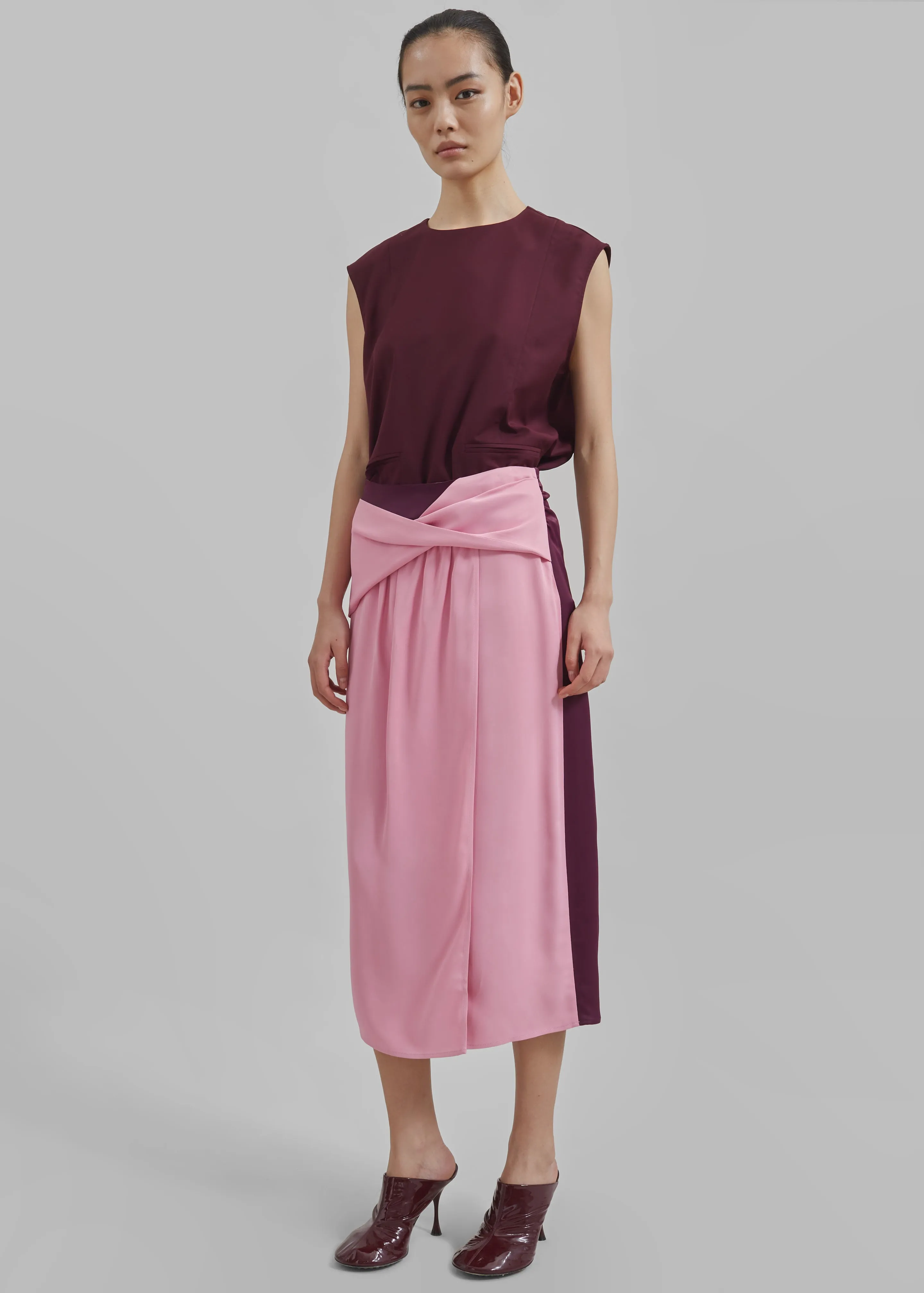 JW Anderson Twisted Midi Skirt - Bubblegum sold by Frankie Shop product image thumbnail 2