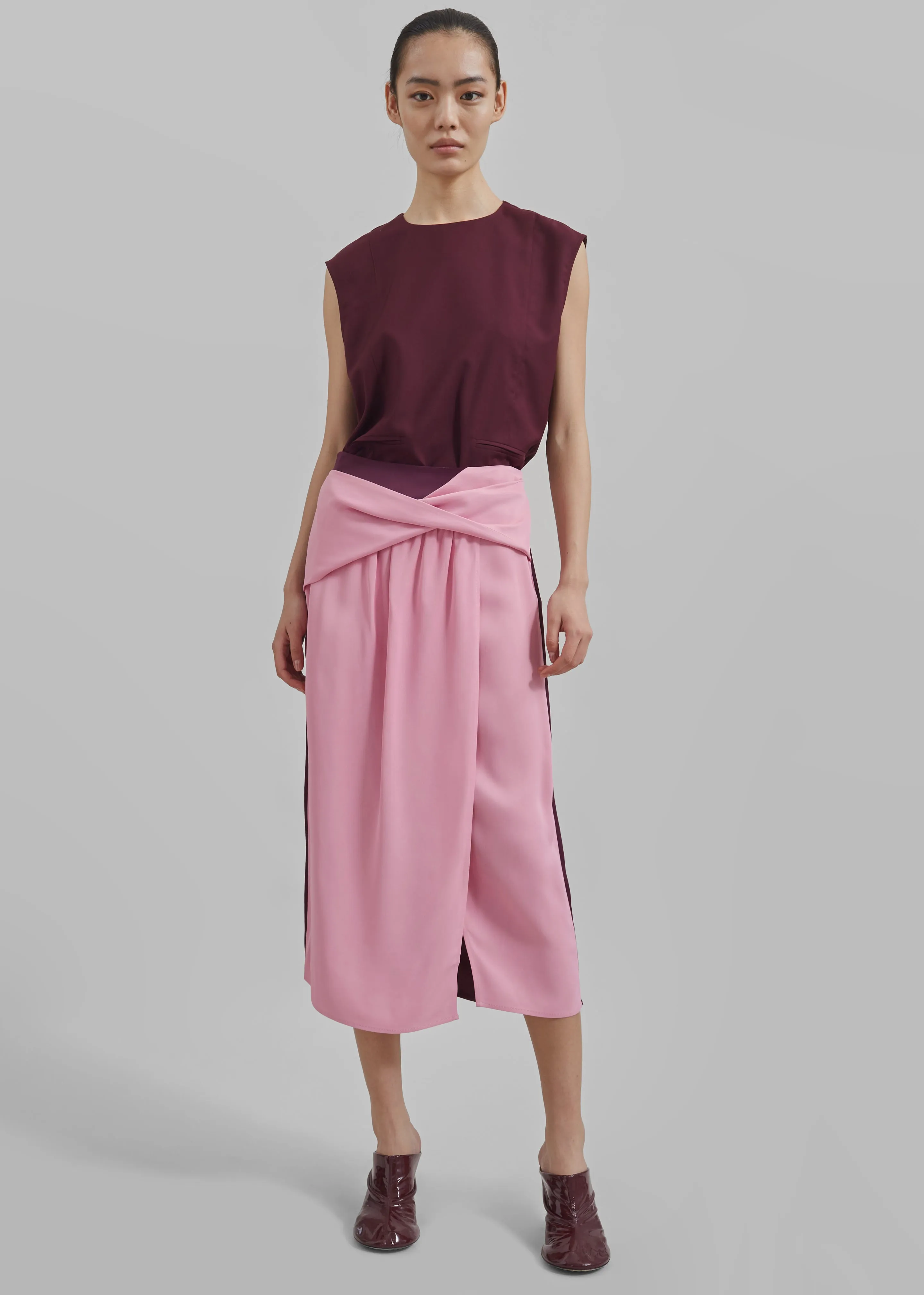 JW Anderson Twisted Midi Skirt - Bubblegum sold by Frankie Shop product image thumbnail 5