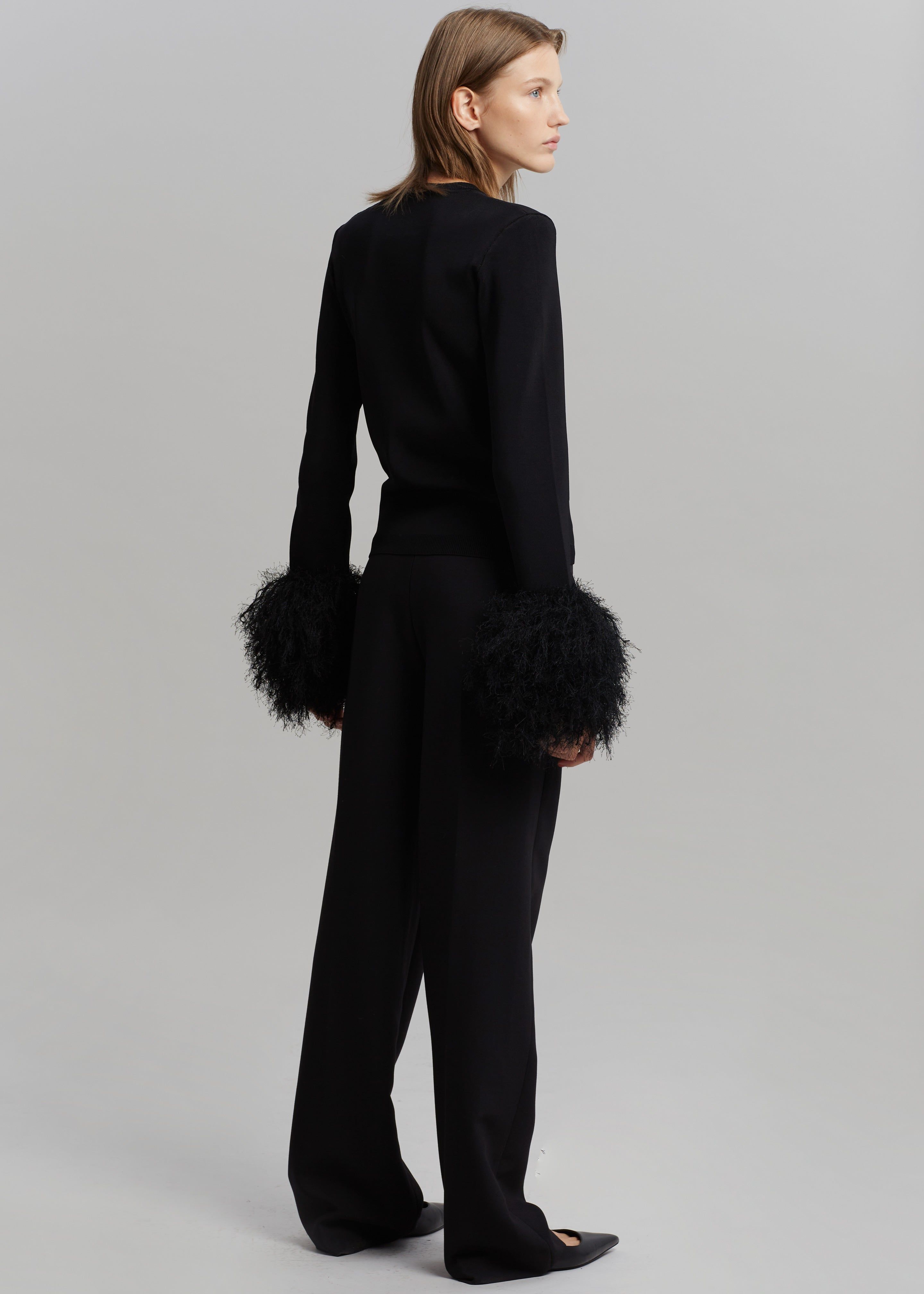 JW Anderson Pom Pom Cuff Crew Neck Jumper - Black sold by Frankie Shop product image thumbnail 8