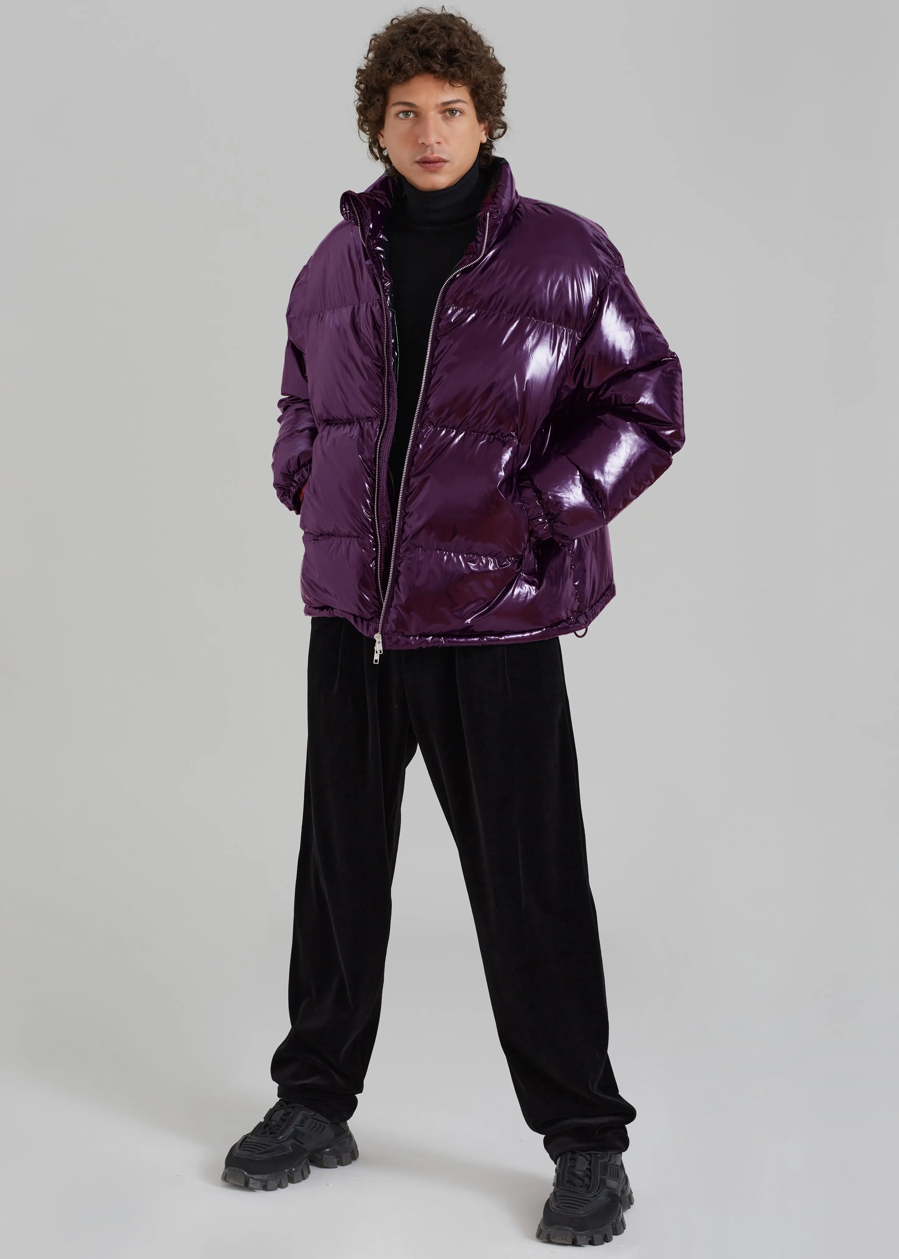 Carson Gloss Puffer - Aubergine sold by Frankie Shop product image thumbnail 3