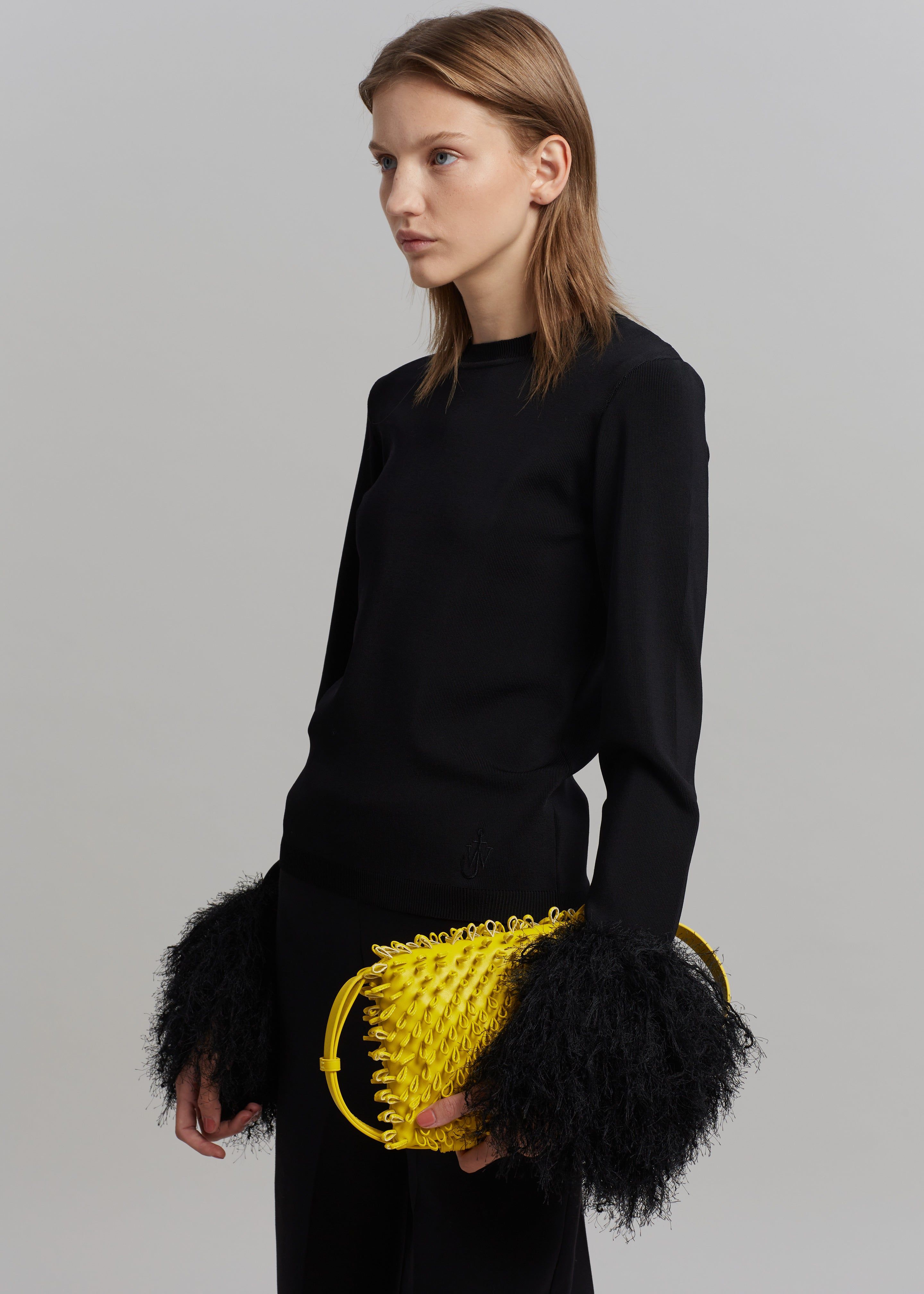 JW Anderson Pom Pom Cuff Crew Neck Jumper - Black sold by Frankie Shop product image thumbnail 6