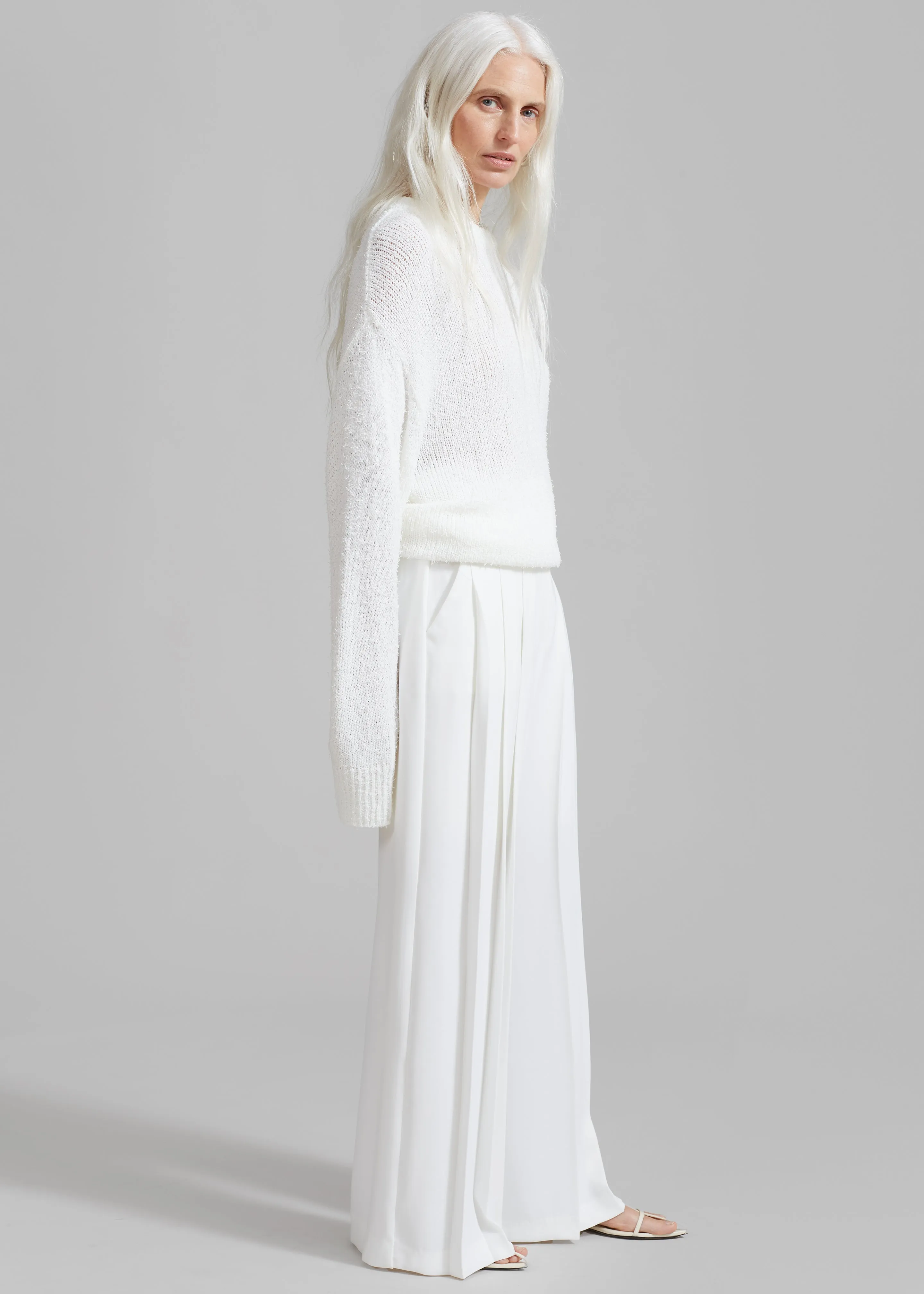 Dillon Pleated Pants - White sold by Frankie Shop product image thumbnail 2