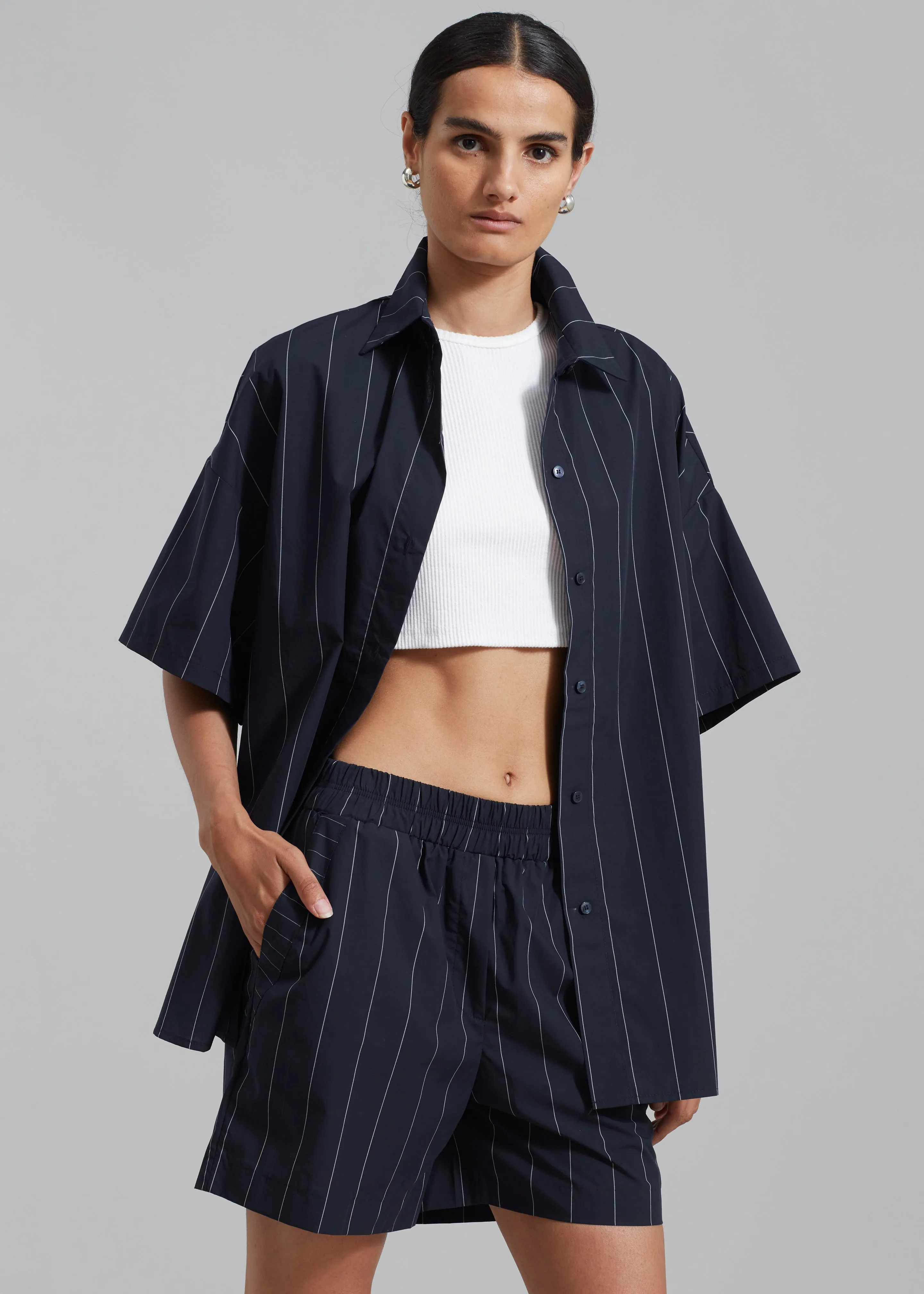 Finn Boxer Shorts - White Stripe sold by Frankie Shop product image thumbnail 4