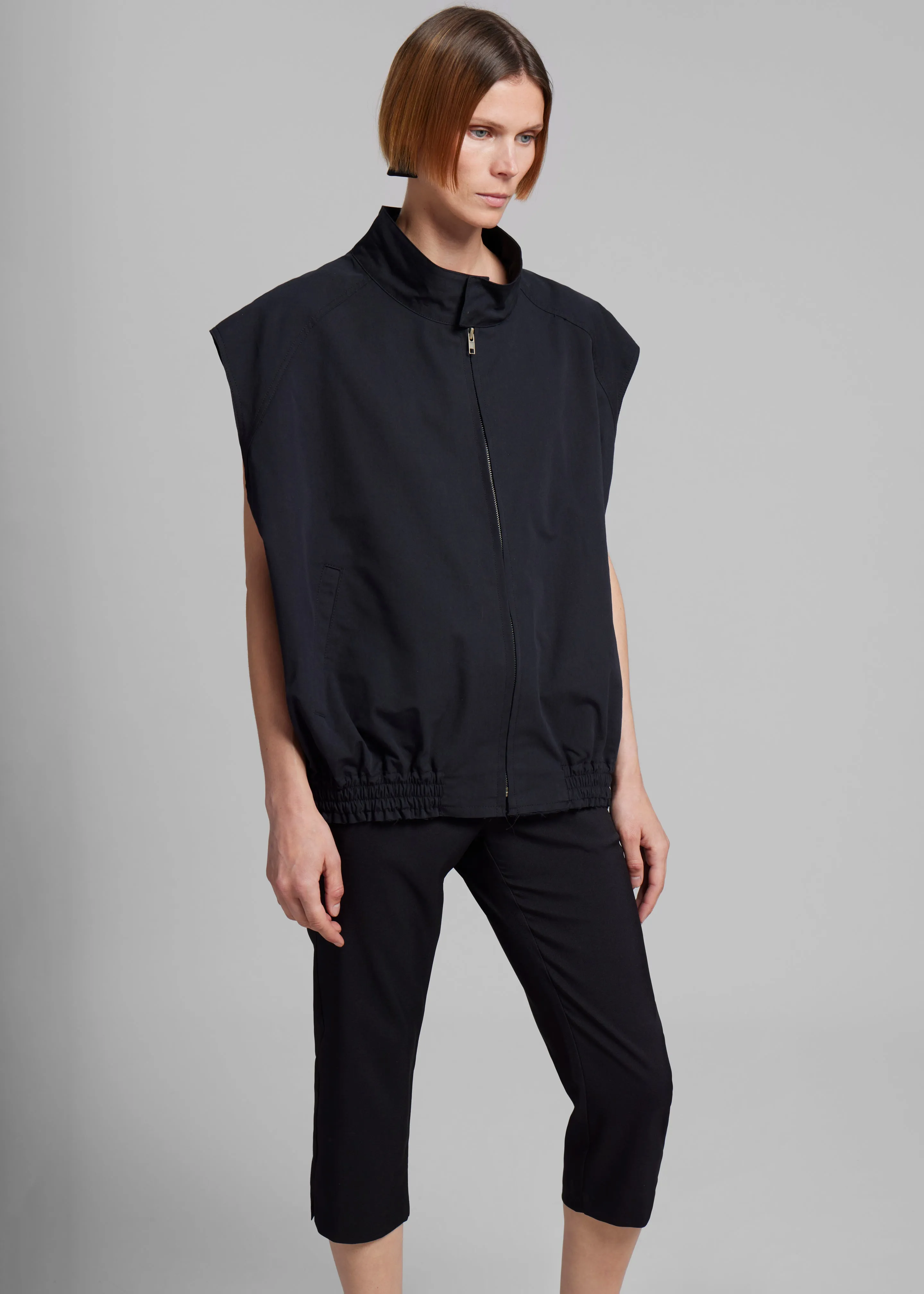 Lance Sleeveless Bomber Jacket - Black sold by Frankie Shop product image thumbnail 3