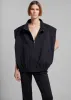 Lance Sleeveless Bomber Jacket - Black sold by Frankie Shop