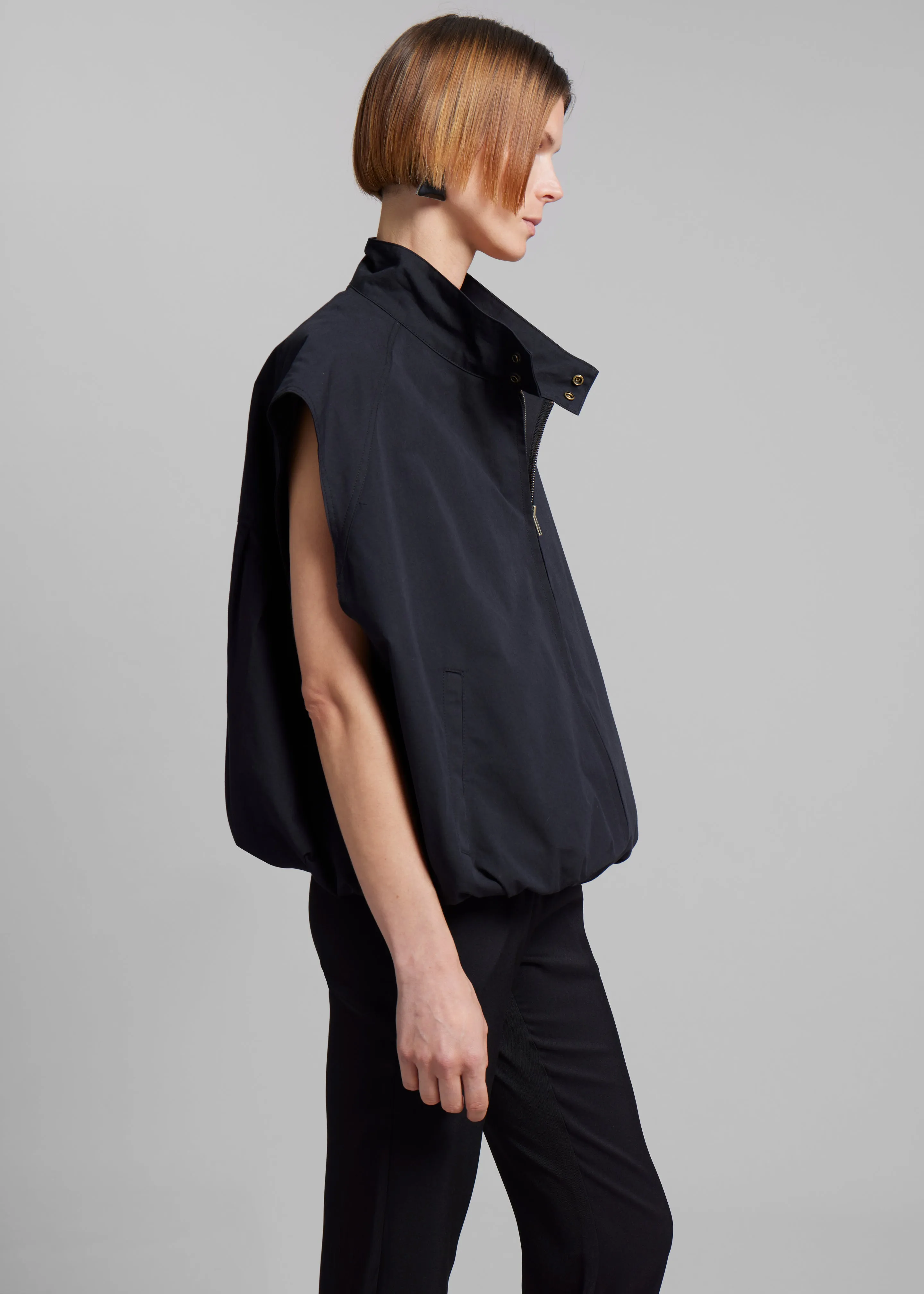 Lance Sleeveless Bomber Jacket - Black sold by Frankie Shop product image thumbnail 2