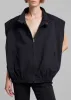 Lance Sleeveless Bomber Jacket - Black sold by Frankie Shop