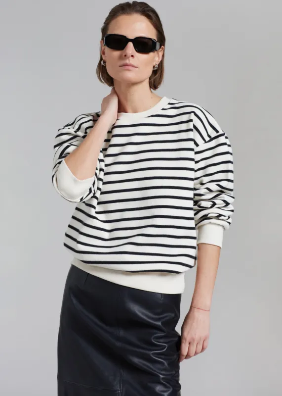Saint Stripe Sweater - Black/White Stripe sold by Frankie Shop