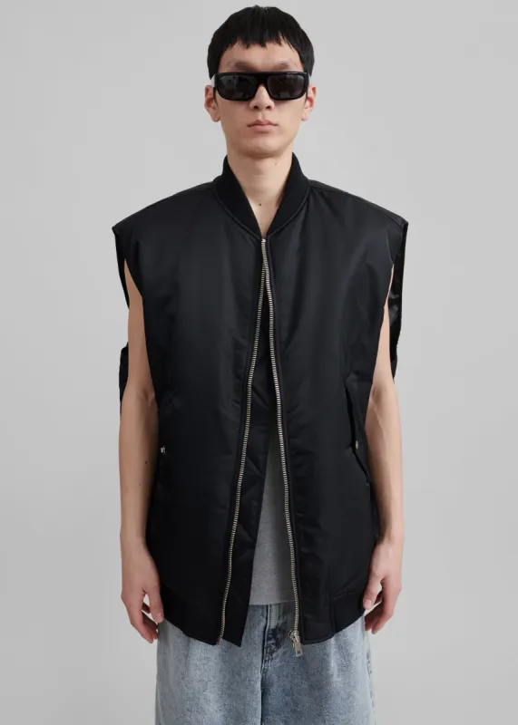 Astra Sleeveless Jacket - Black sold by Frankie Shop