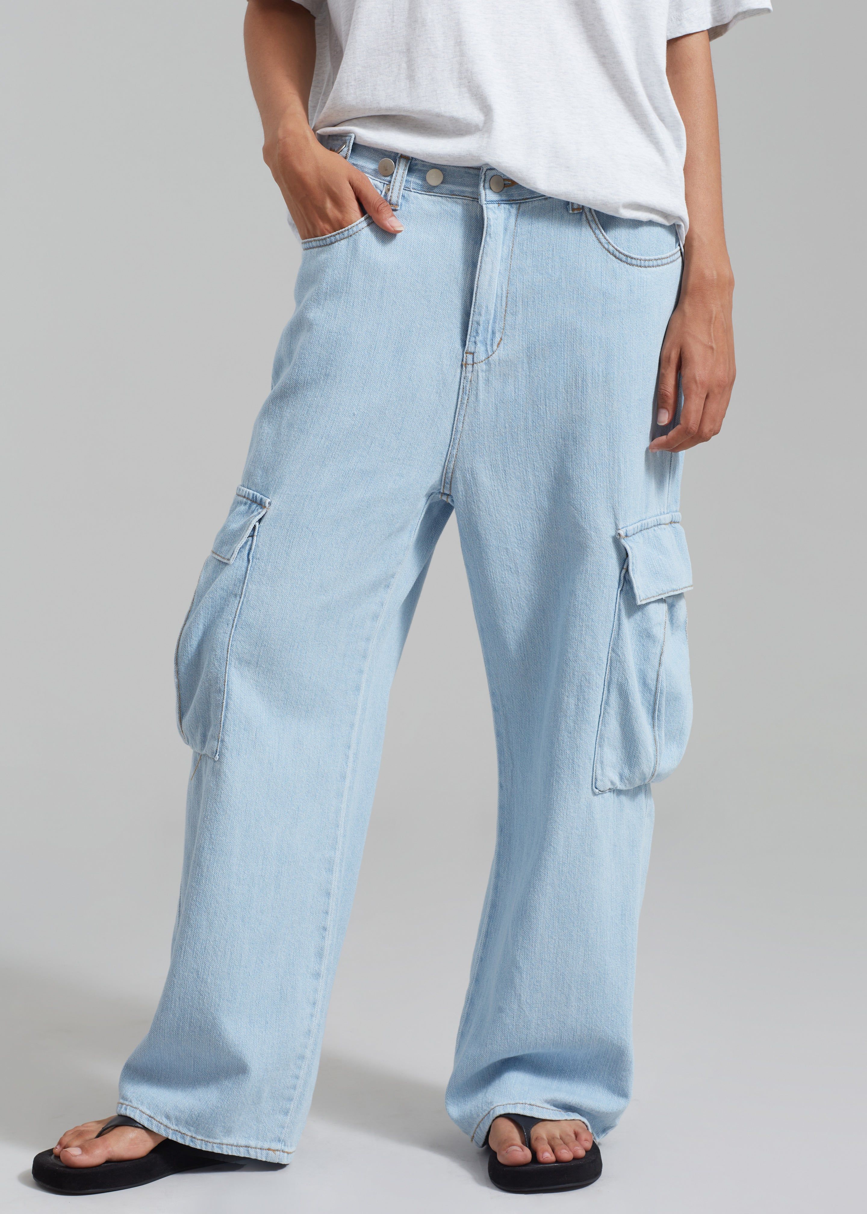 Tatum Cargo Jeans - Light Wash sold by Frankie Shop product image thumbnail 2
