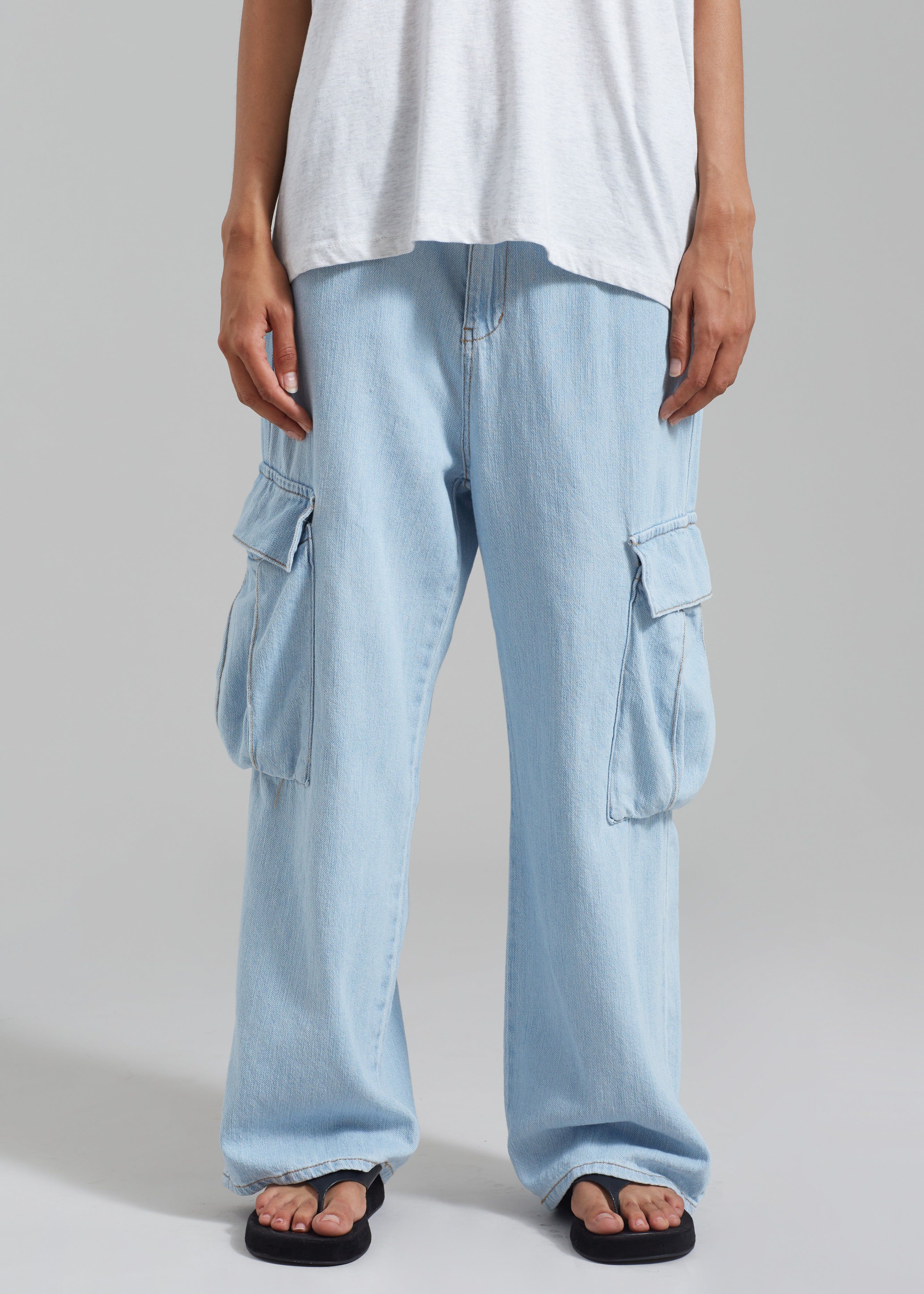 Tatum Cargo Jeans - Light Wash sold by Frankie Shop product image thumbnail 5