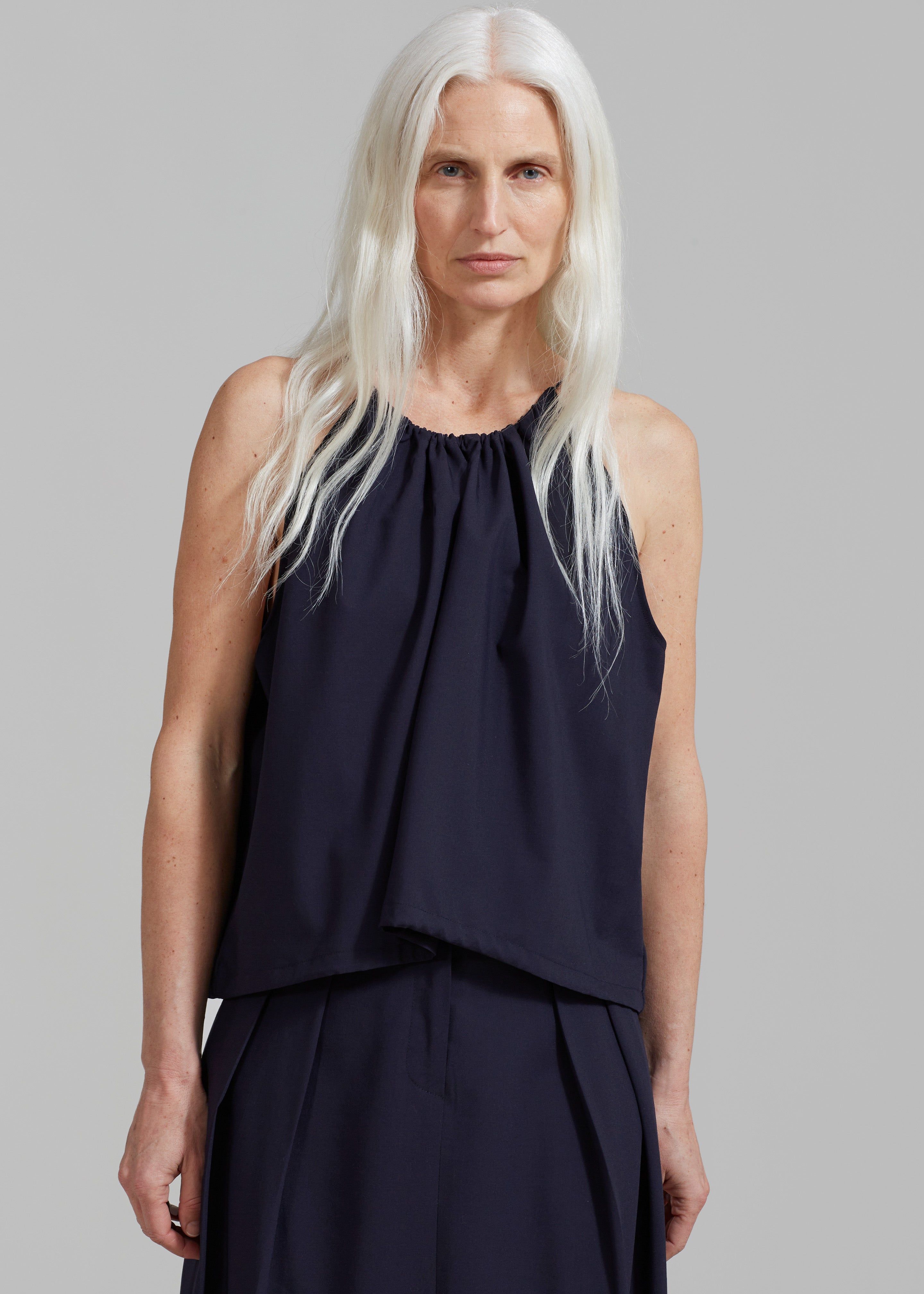 Leah Sleeveless Top - Navy sold by Frankie Shop product image thumbnail 5