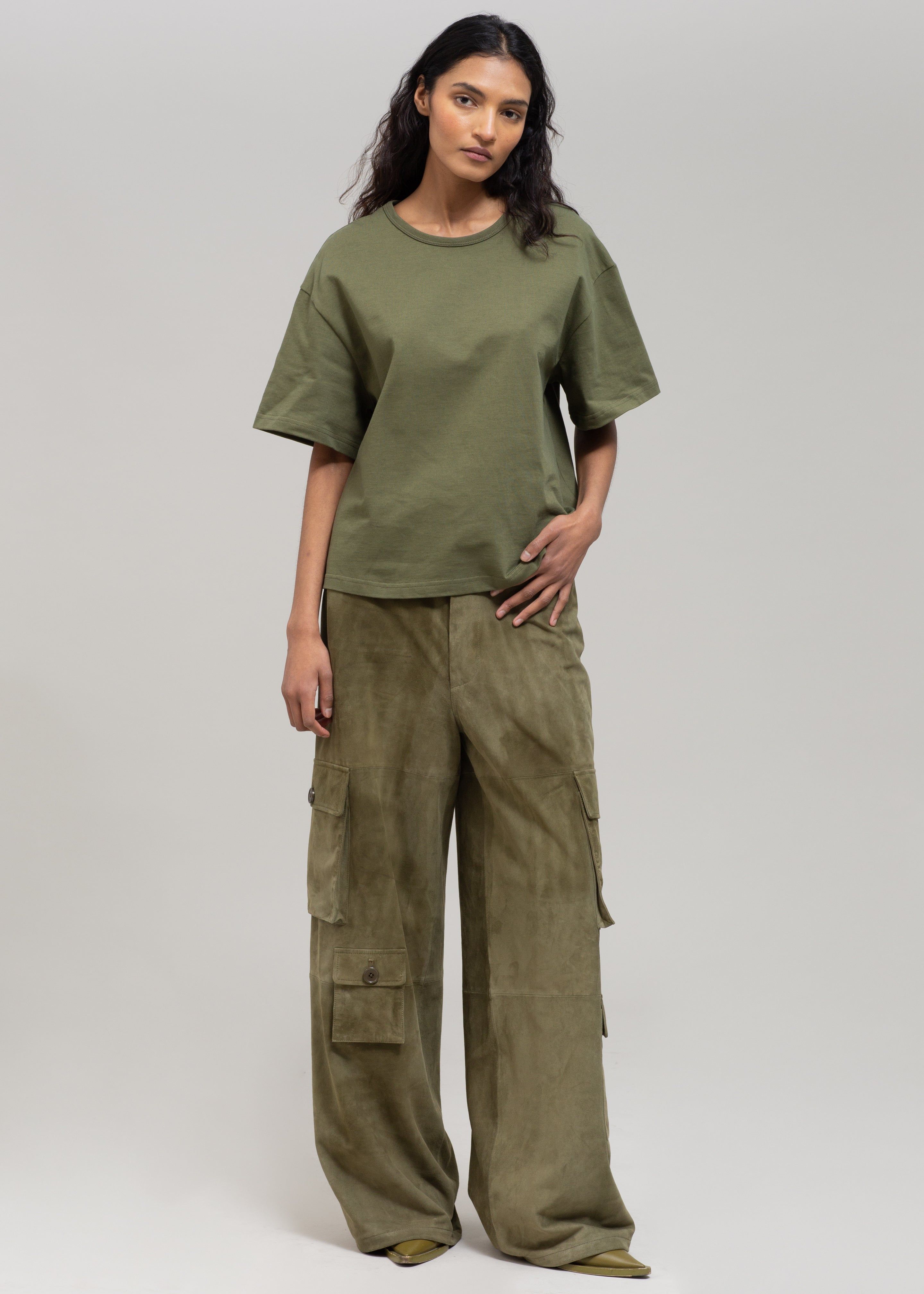 Matteau Circle Back Tee - Khaki sold by Frankie Shop product image thumbnail 2