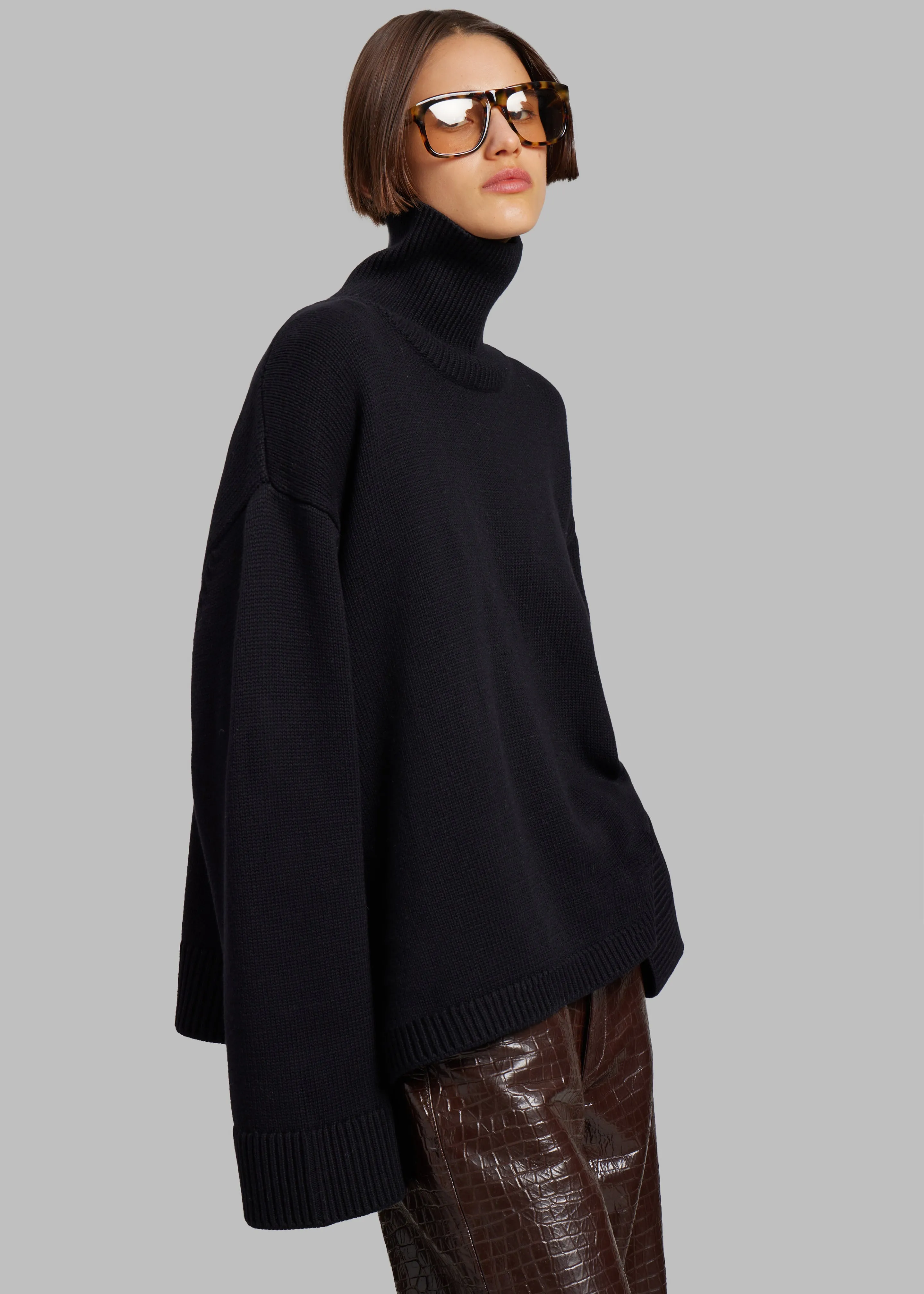 Rhea Trapeze Turtleneck - Black sold by Frankie Shop product image thumbnail 5