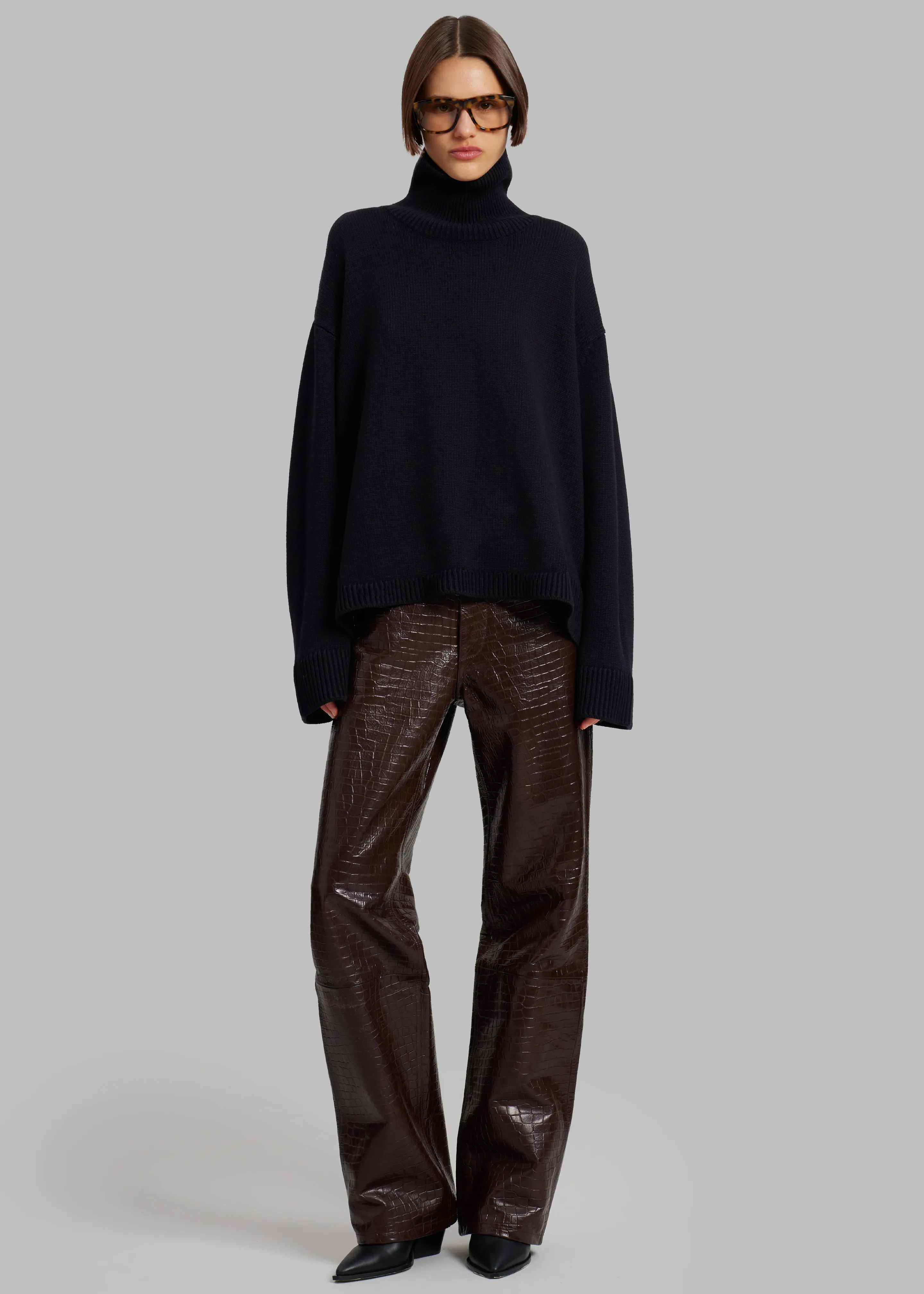 Rhea Trapeze Turtleneck - Black sold by Frankie Shop product image thumbnail 4