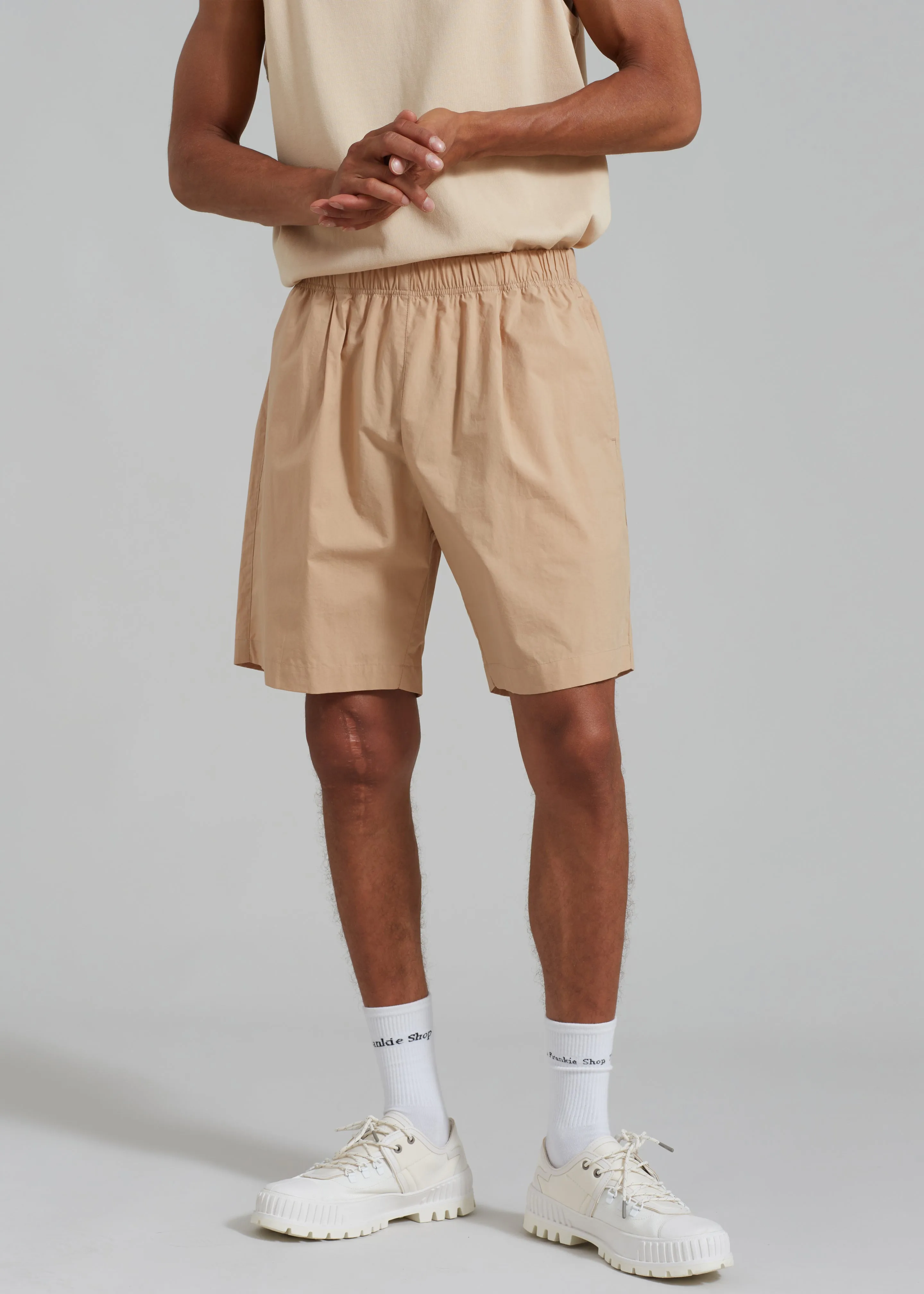 Matthias Boxer Bermuda Shorts - Latte sold by Frankie Shop