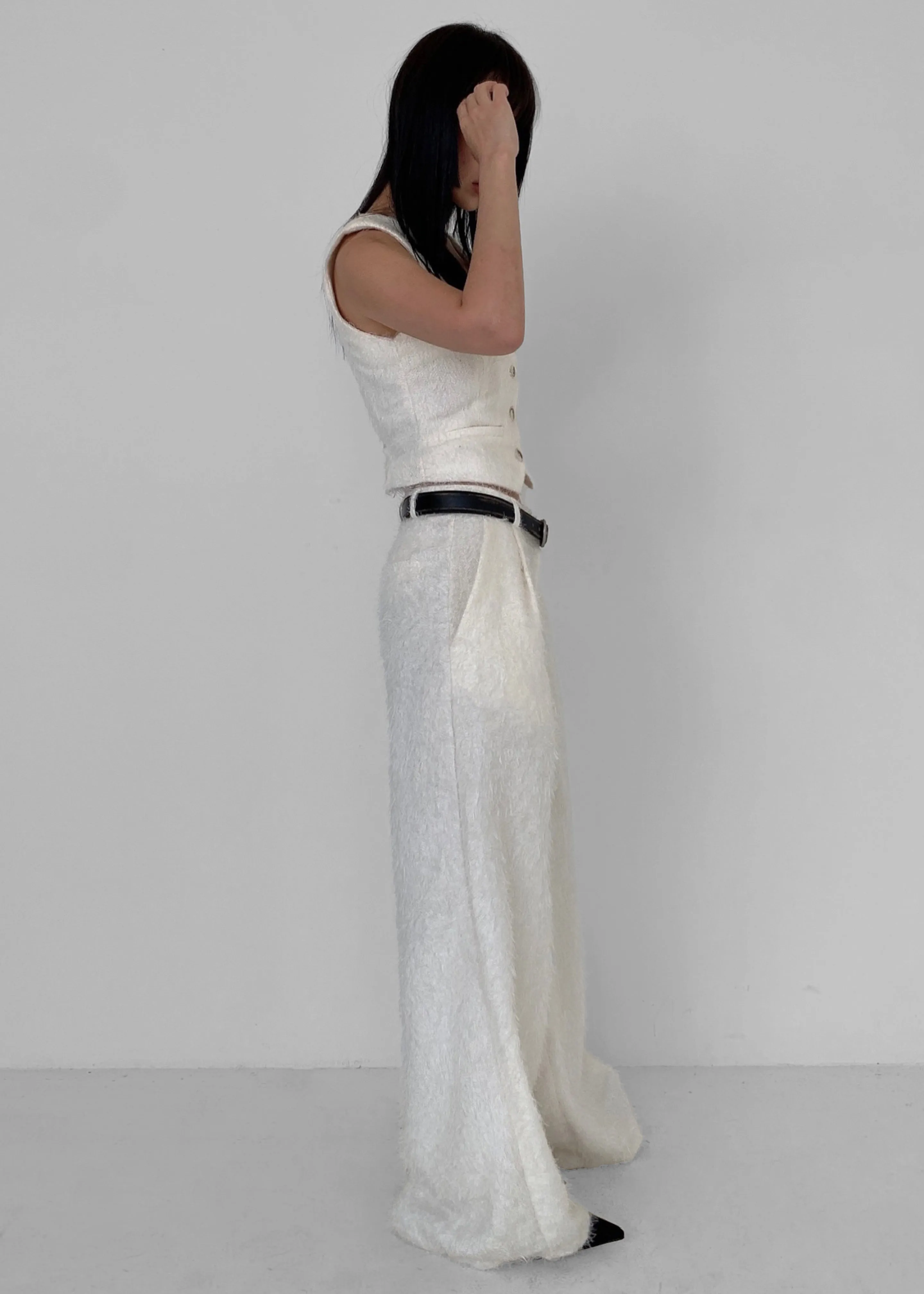 Millie Fluffy Pants - White sold by Frankie Shop product image thumbnail 4