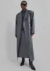 Tina Faux Leather Trench Coat - Grey sold by Frankie Shop