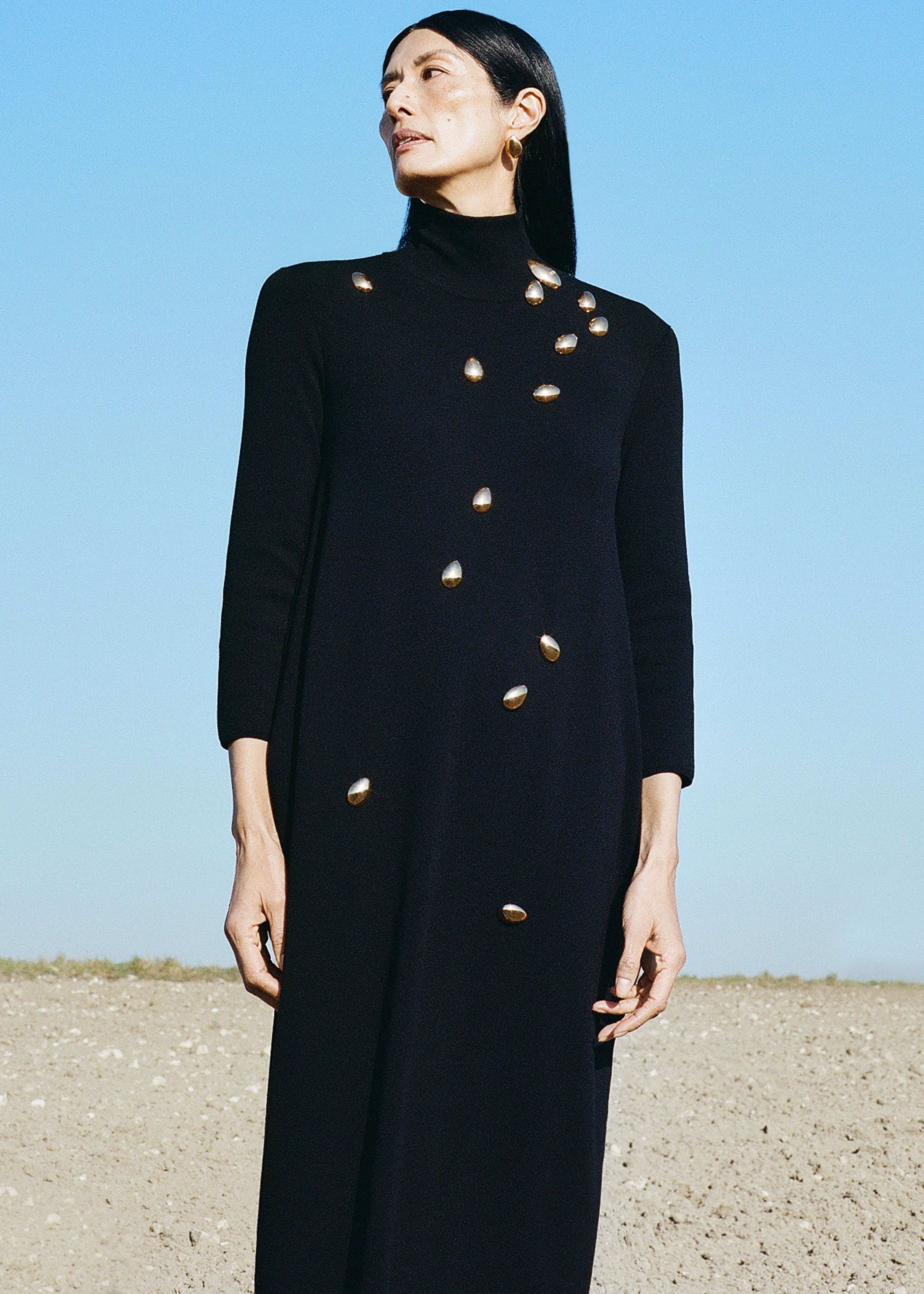 Bevza Egg Knitted Dress - Black sold by Frankie Shop product image thumbnail 5