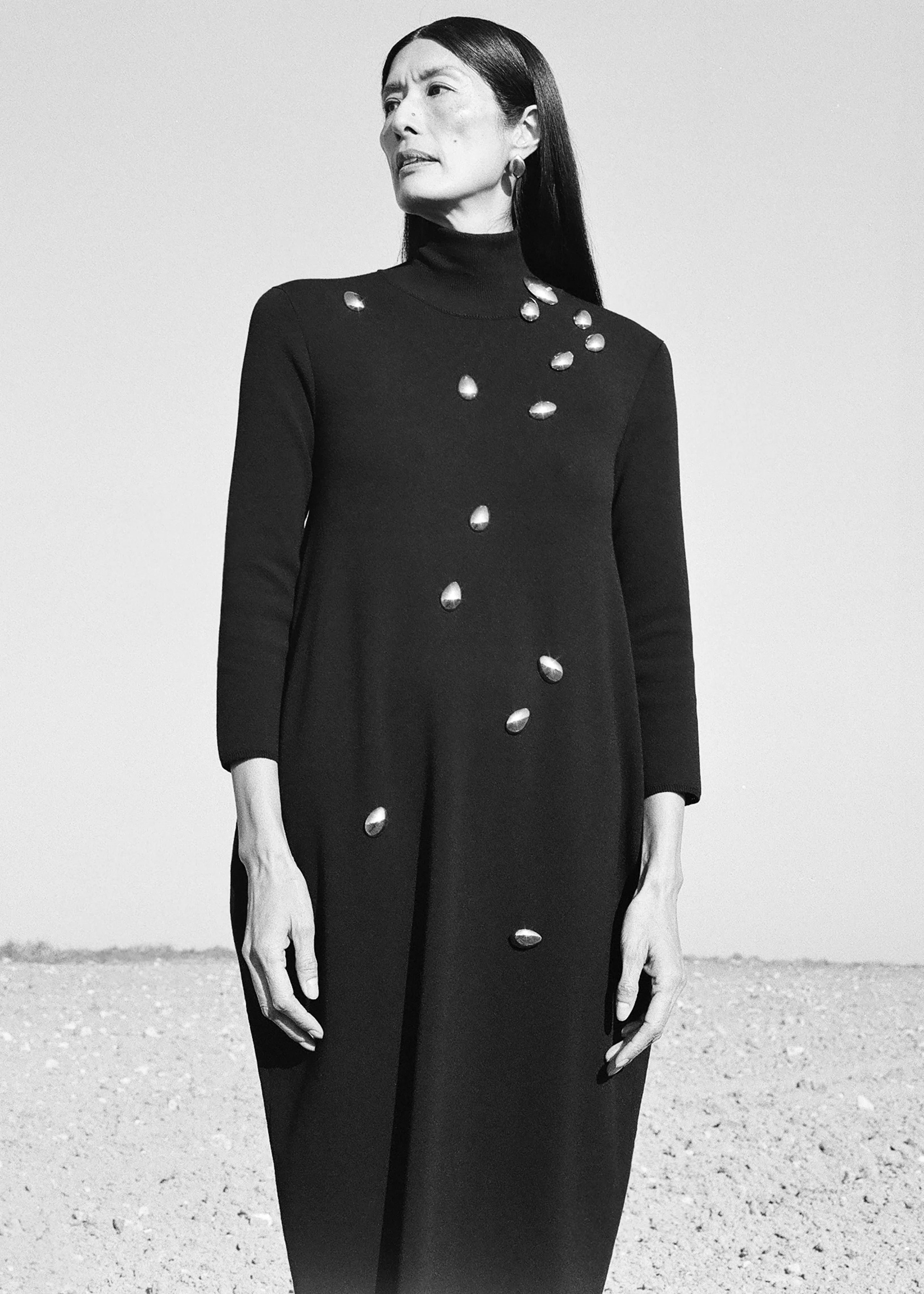 Bevza Egg Knitted Dress - Black sold by Frankie Shop product image thumbnail 2
