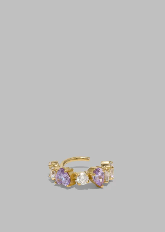 Completedworks Myth II Ear Cuff - Cubic Zirconia/Gold Vermeil sold by Frankie Shop