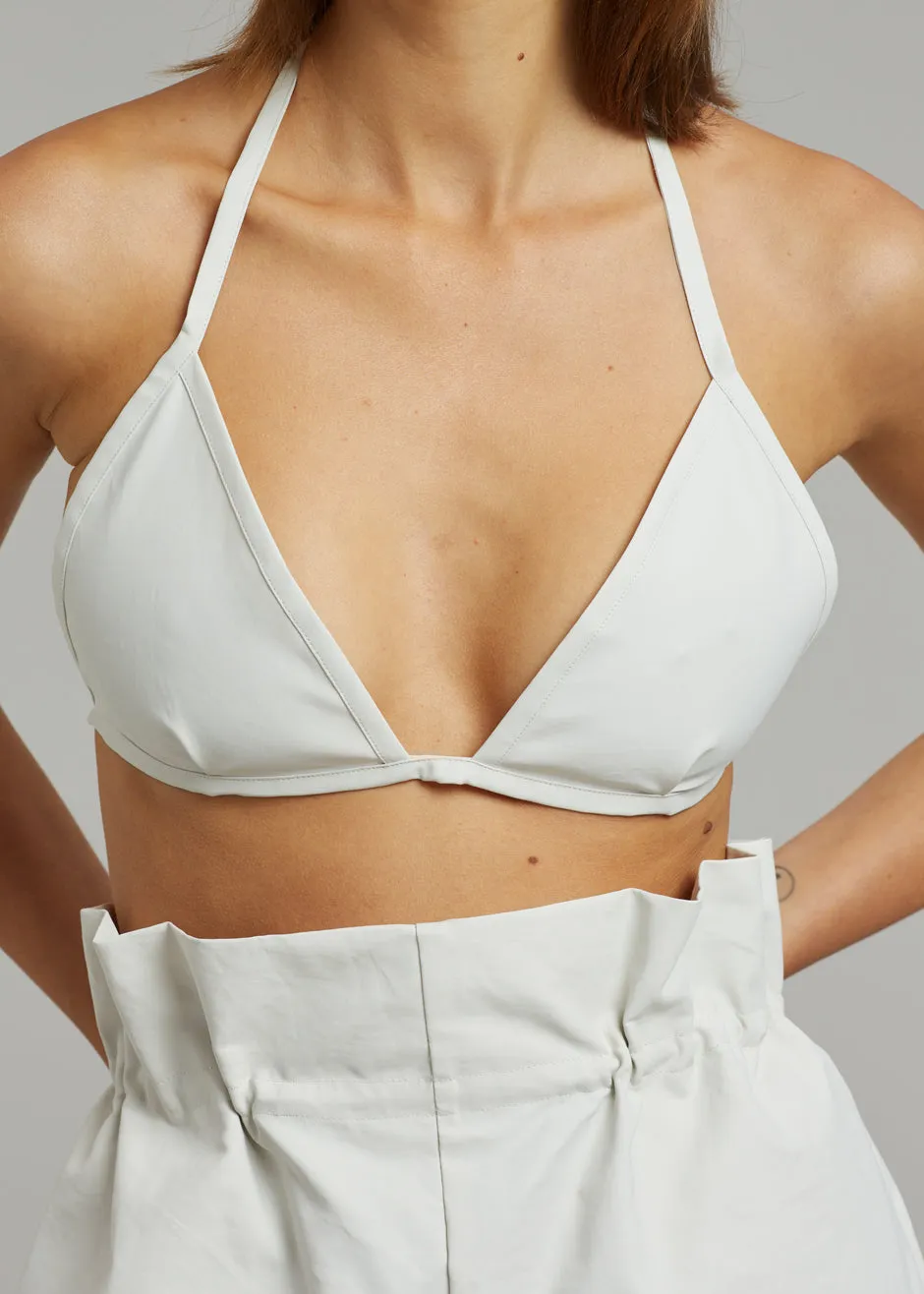 KASSL Edition Coated Bikini Top - White sold by Frankie Shop product image thumbnail 3