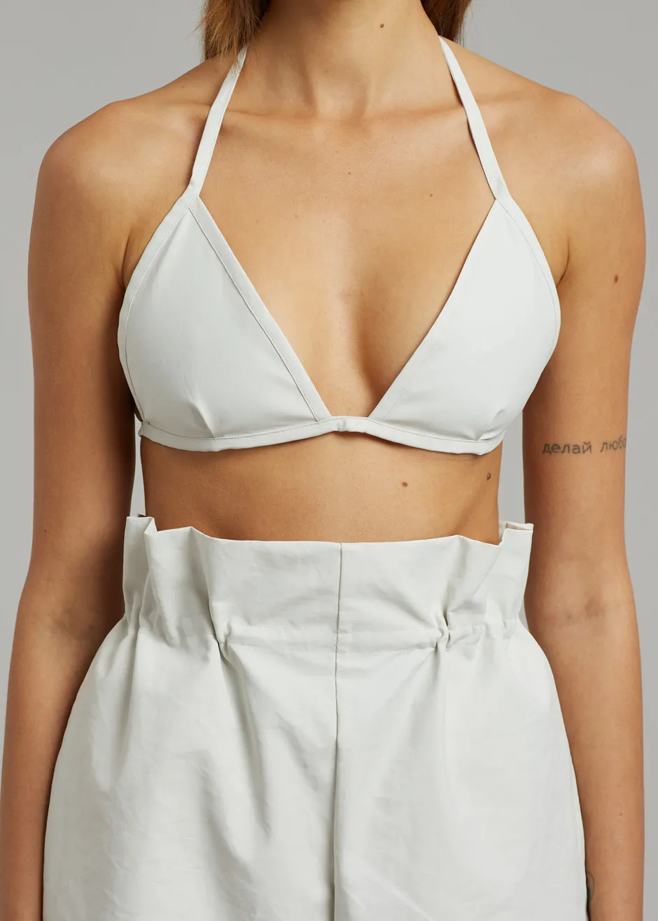 KASSL Edition Coated Bikini Top - White sold by Frankie Shop product image thumbnail 5