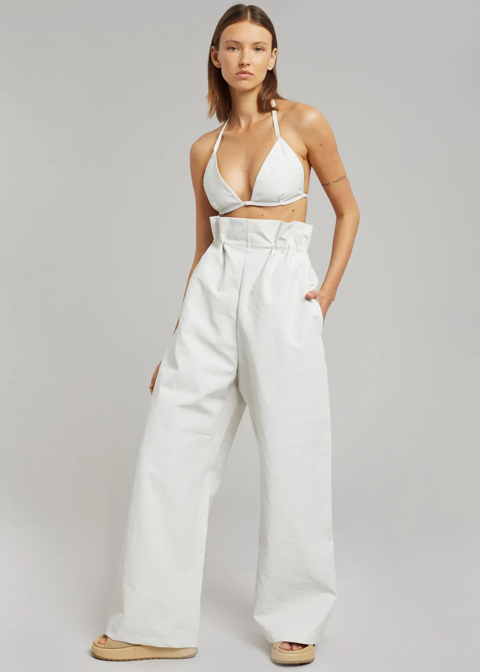 KASSL Edition Coated Bikini Top - White sold by Frankie Shop product image thumbnail 2