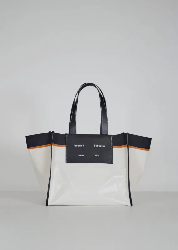 Proenza Schouler White Label XL Morris Coated Canvas Tote - Off White sold by Frankie Shop