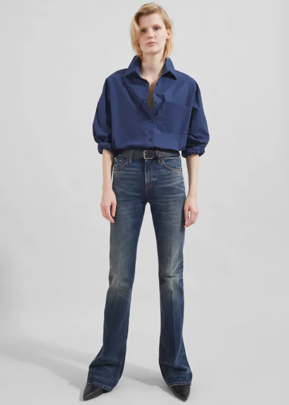Haikure Flora Flared Jeans - Vintage Blue sold by Frankie Shop