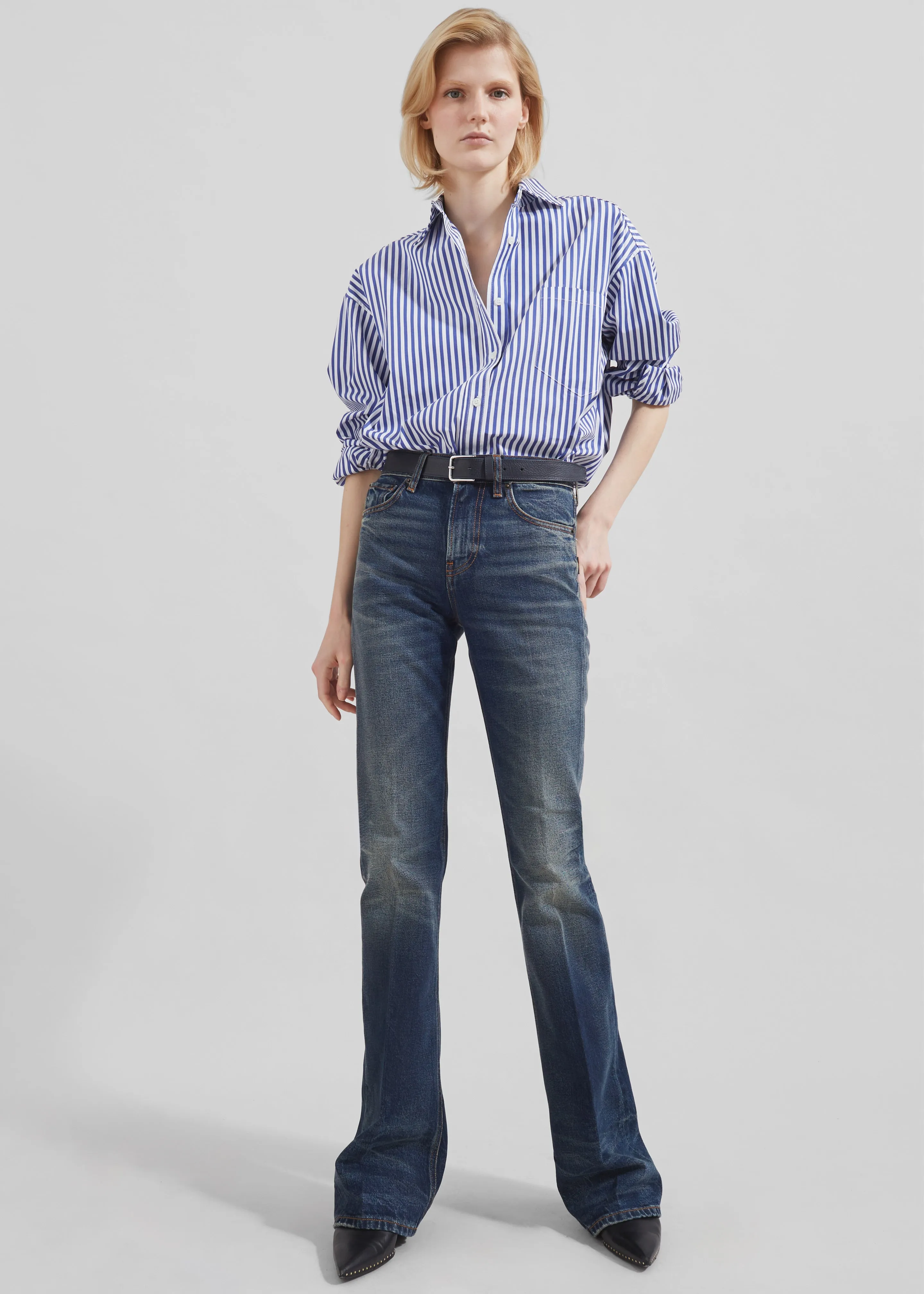 Haikure Flora Flared Jeans - Vintage Blue sold by Frankie Shop product image thumbnail 5