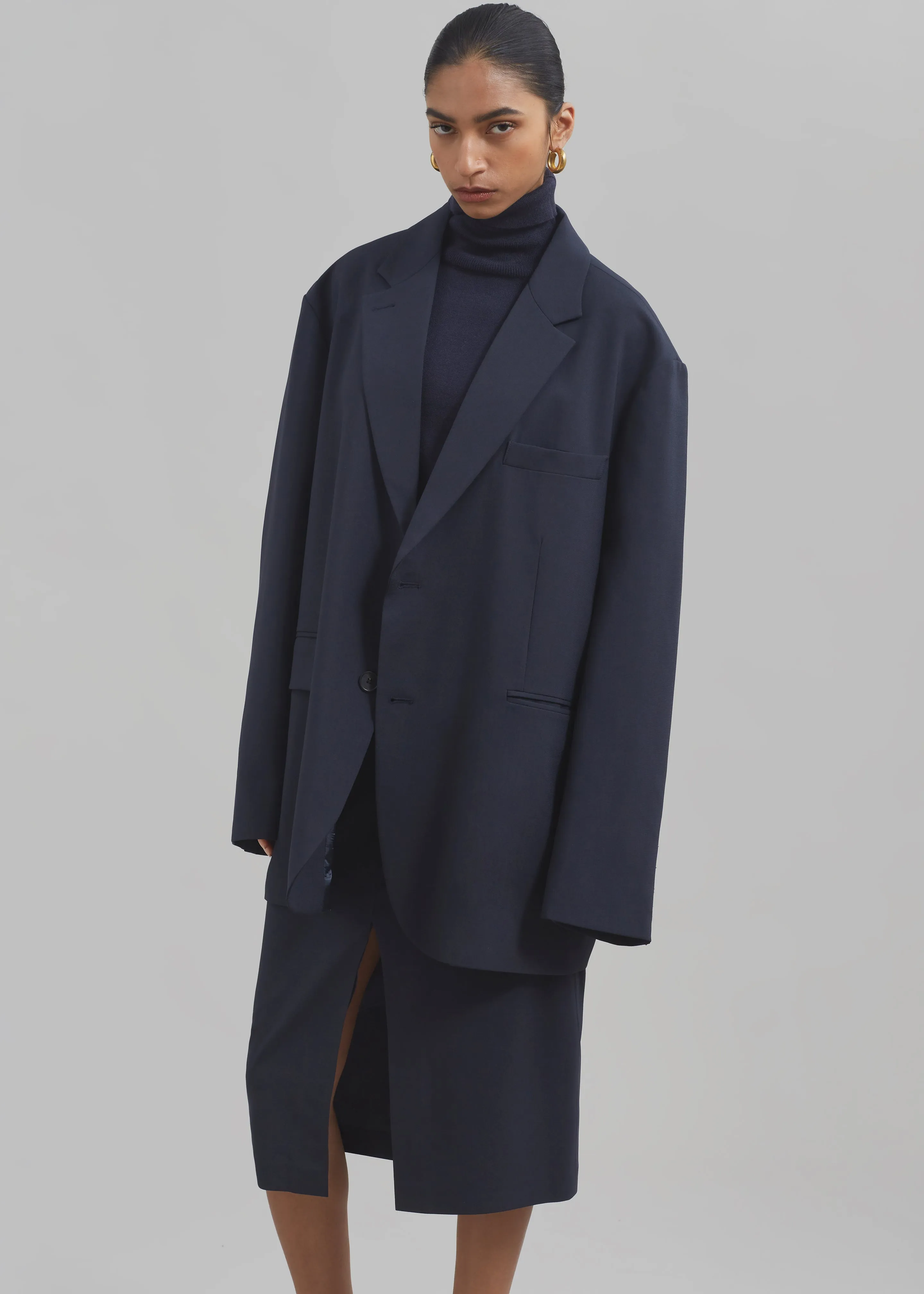 Brooklyn Blazer - Navy sold by Frankie Shop product image thumbnail 3