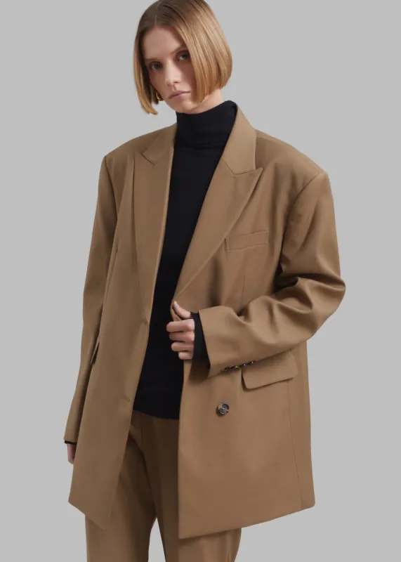 Alana Boxy Blazer - Brown sold by Frankie Shop