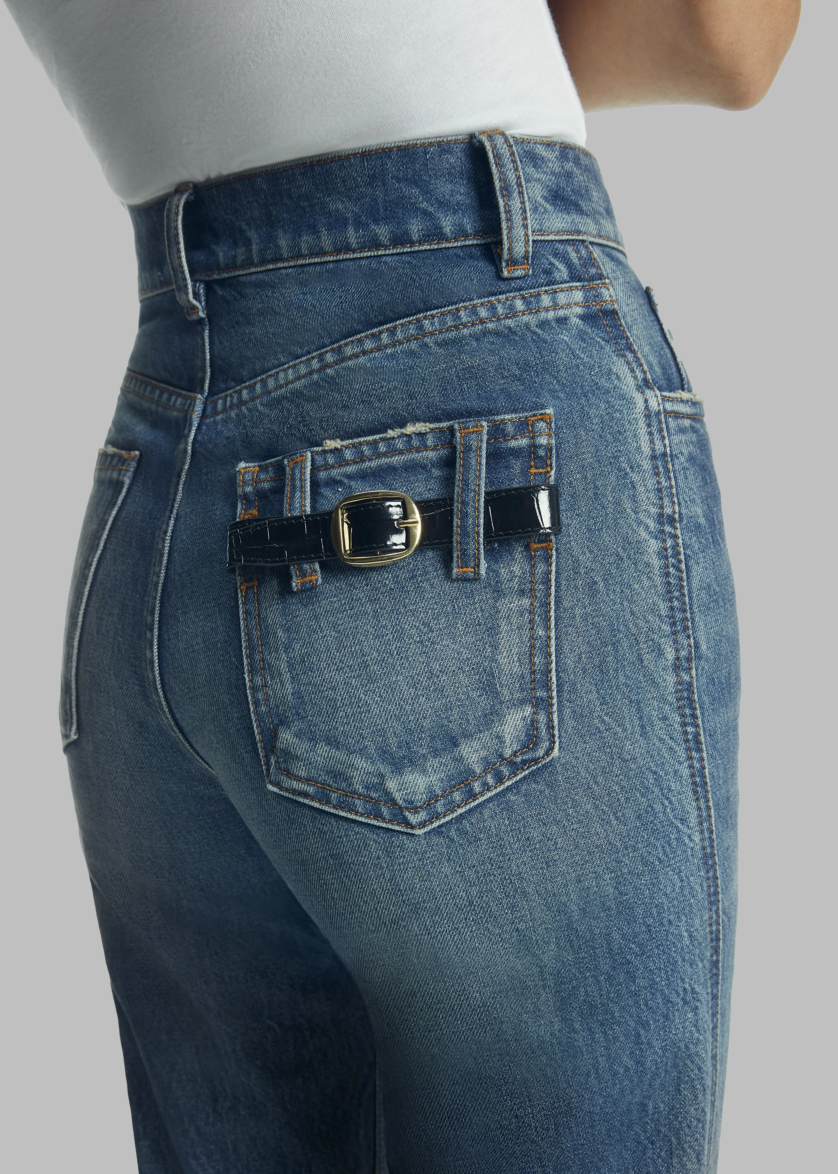 Coperni Straight Leg Denim Pants - Blue sold by Frankie Shop product image thumbnail 4