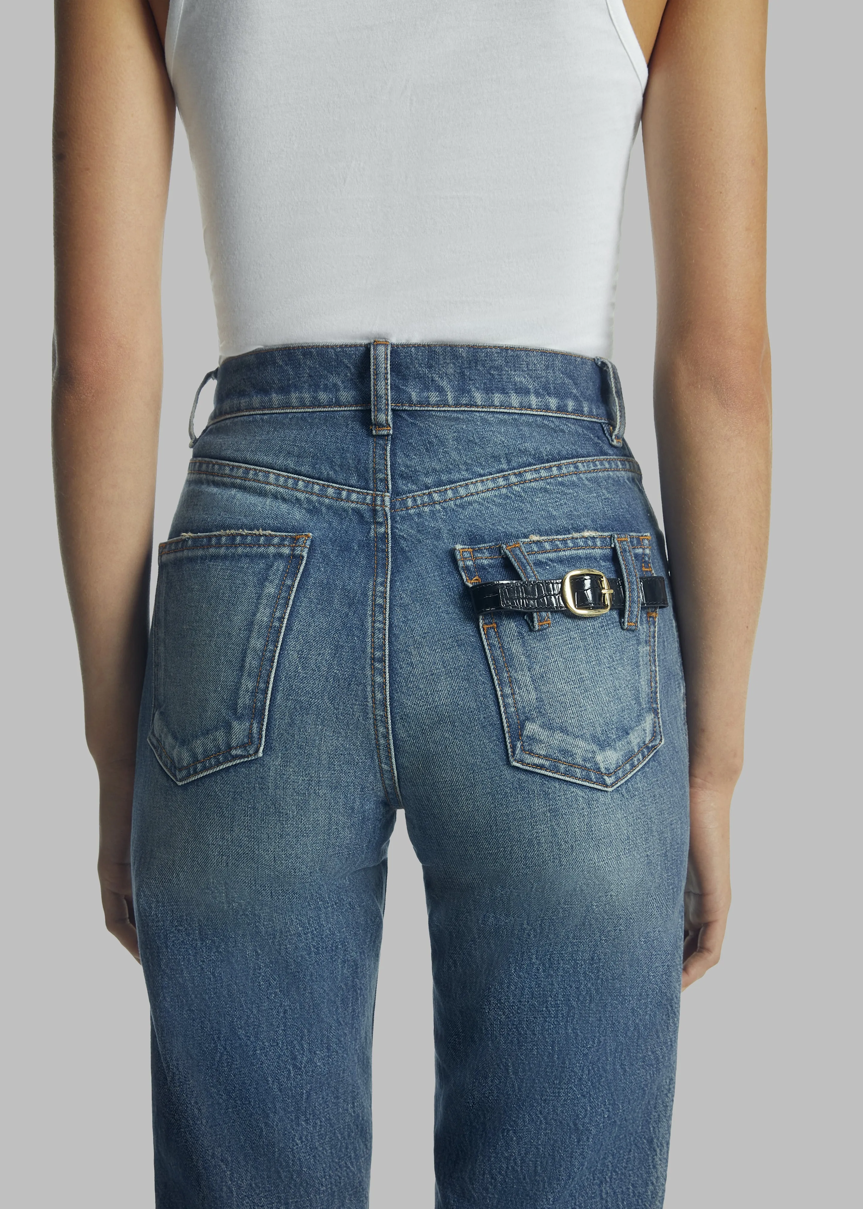 Coperni Straight Leg Denim Pants - Blue sold by Frankie Shop product image thumbnail 5