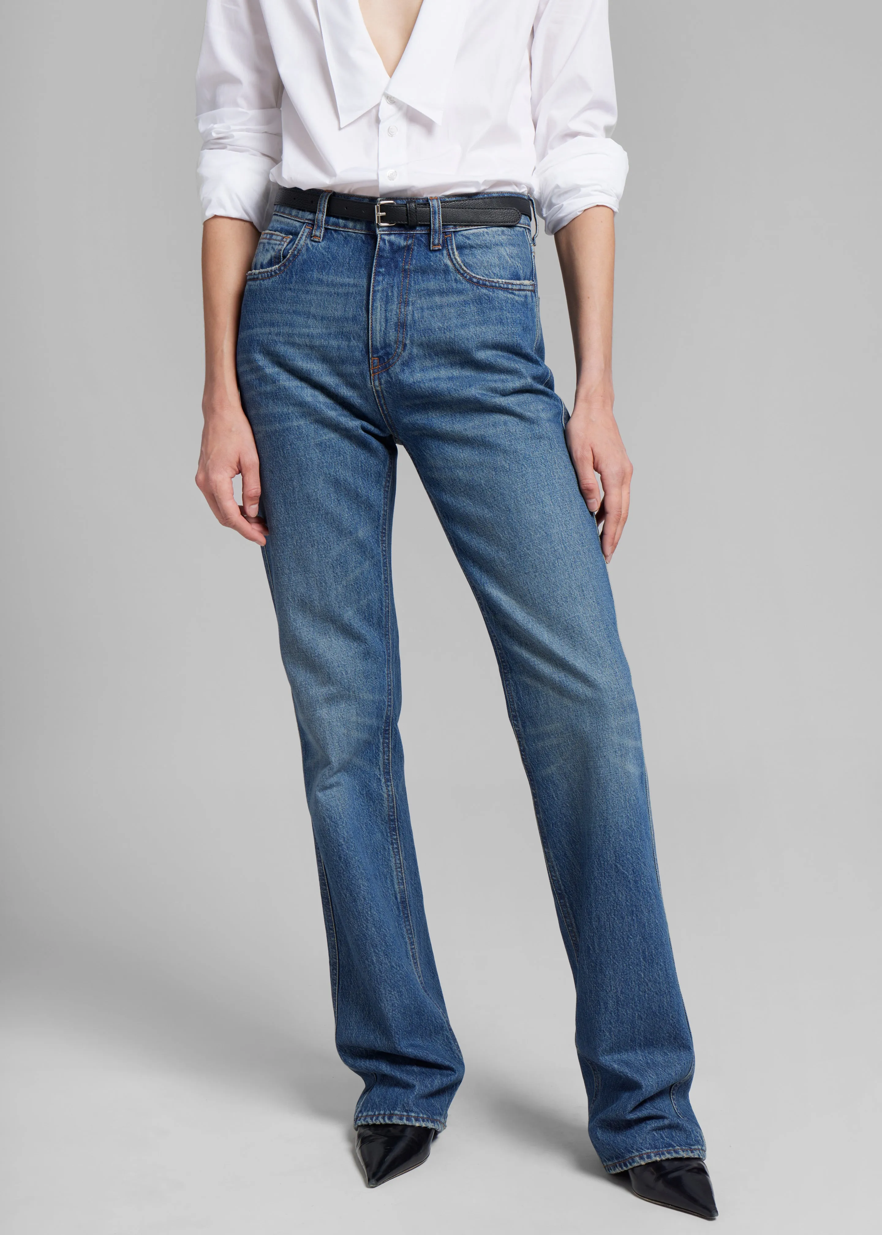 Coperni Straight Leg Denim Pants - Blue sold by Frankie Shop product image thumbnail 3