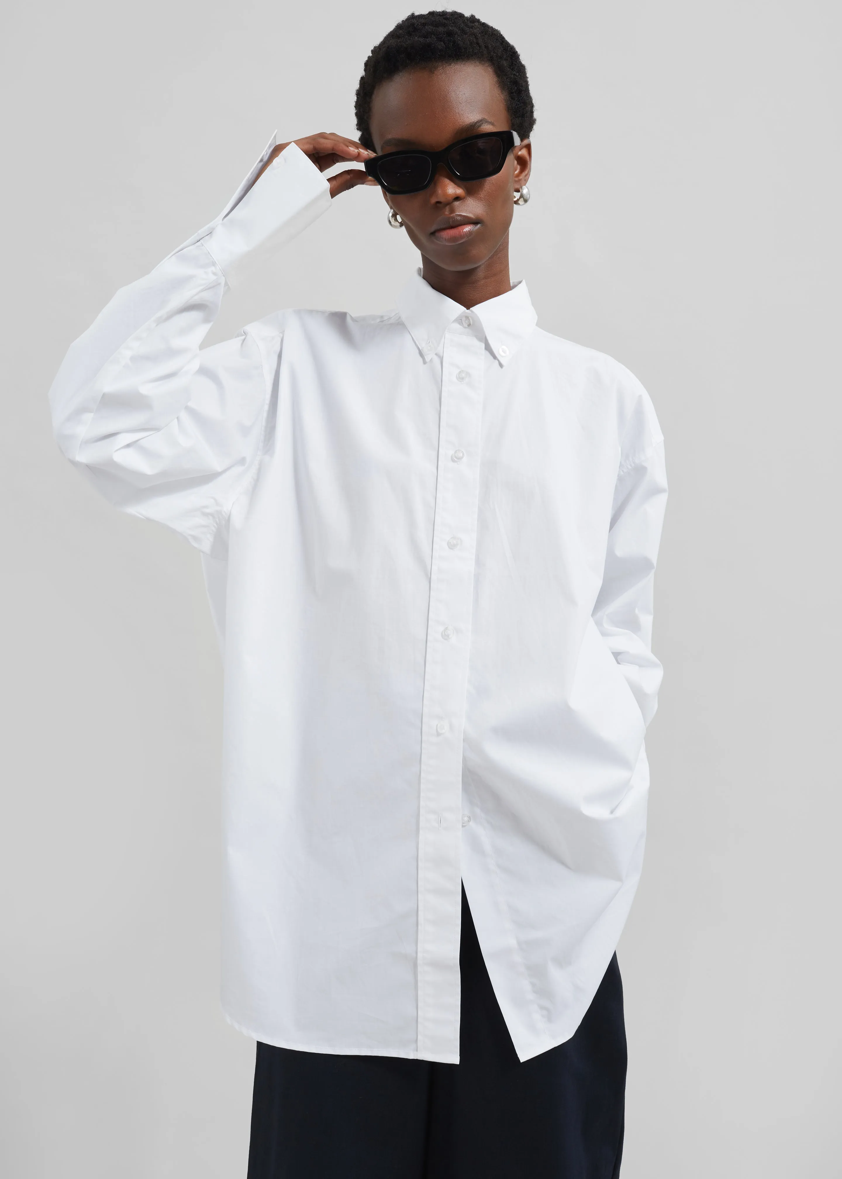 Remain Oversized Shirt - Bright White sold by Frankie Shop product image thumbnail 4