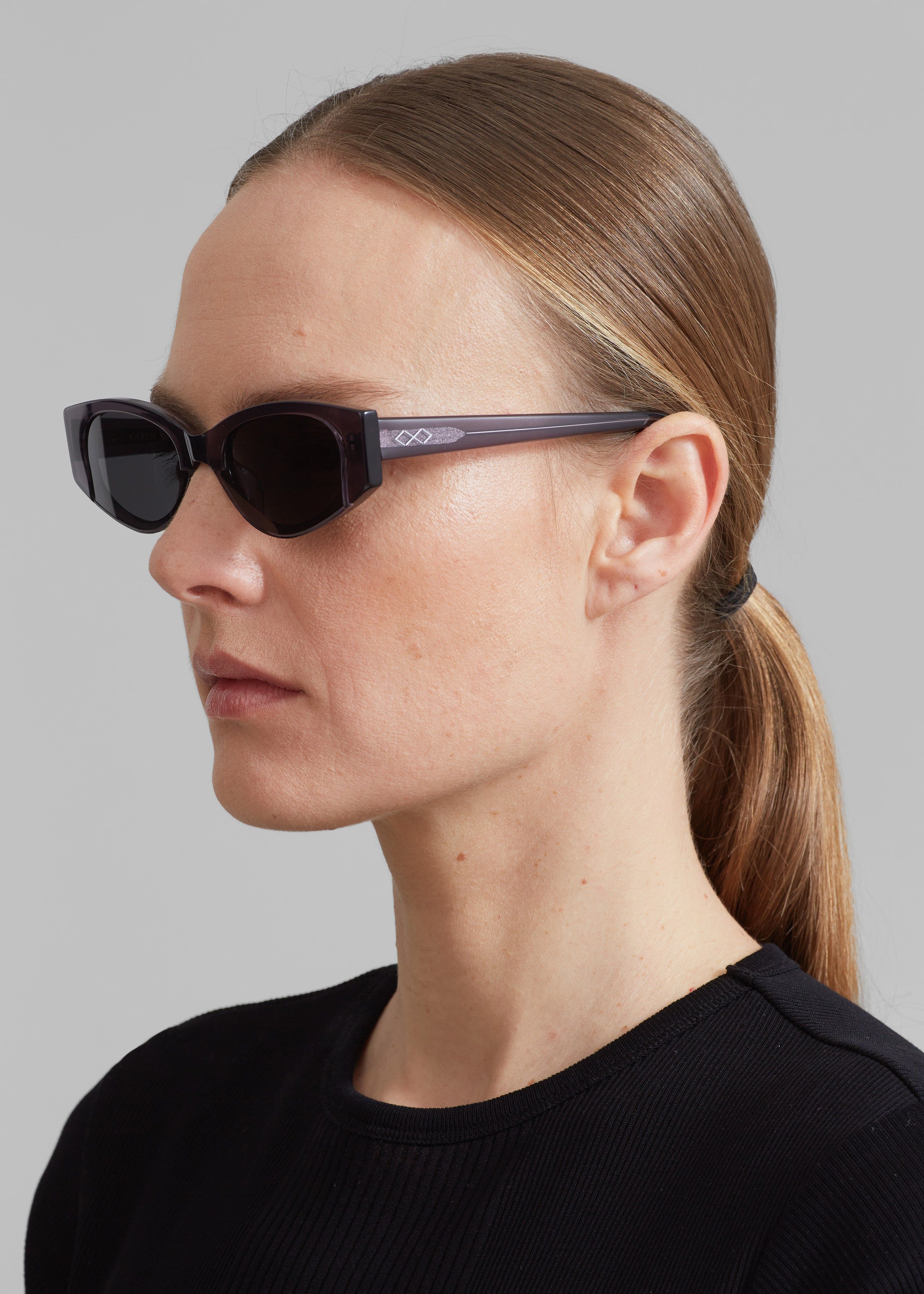 Karen Wazen Dixy Sunglasses - Smoky Grey sold by Frankie Shop product image thumbnail 4