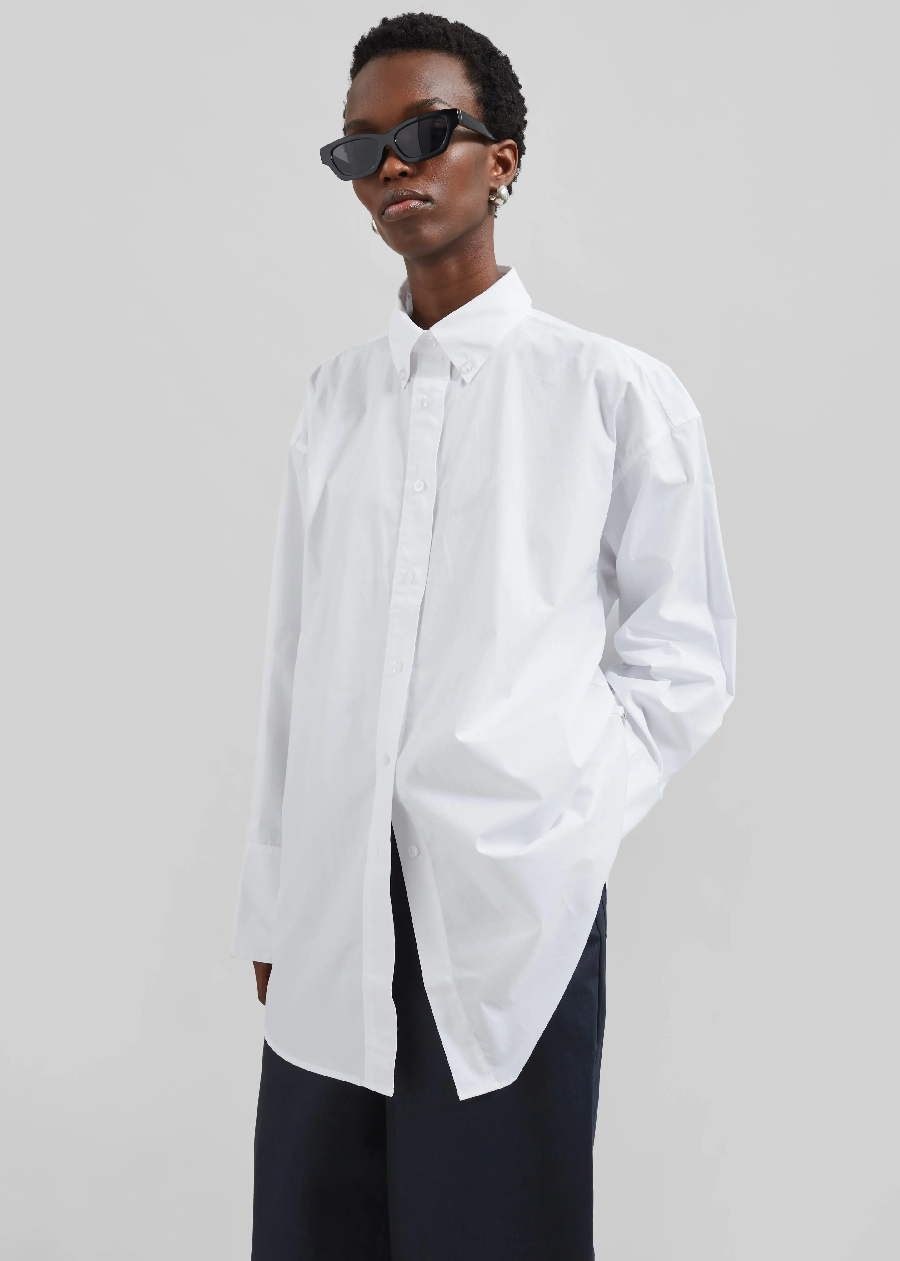 Remain Oversized Shirt - Bright White sold by Frankie Shop product image thumbnail 2