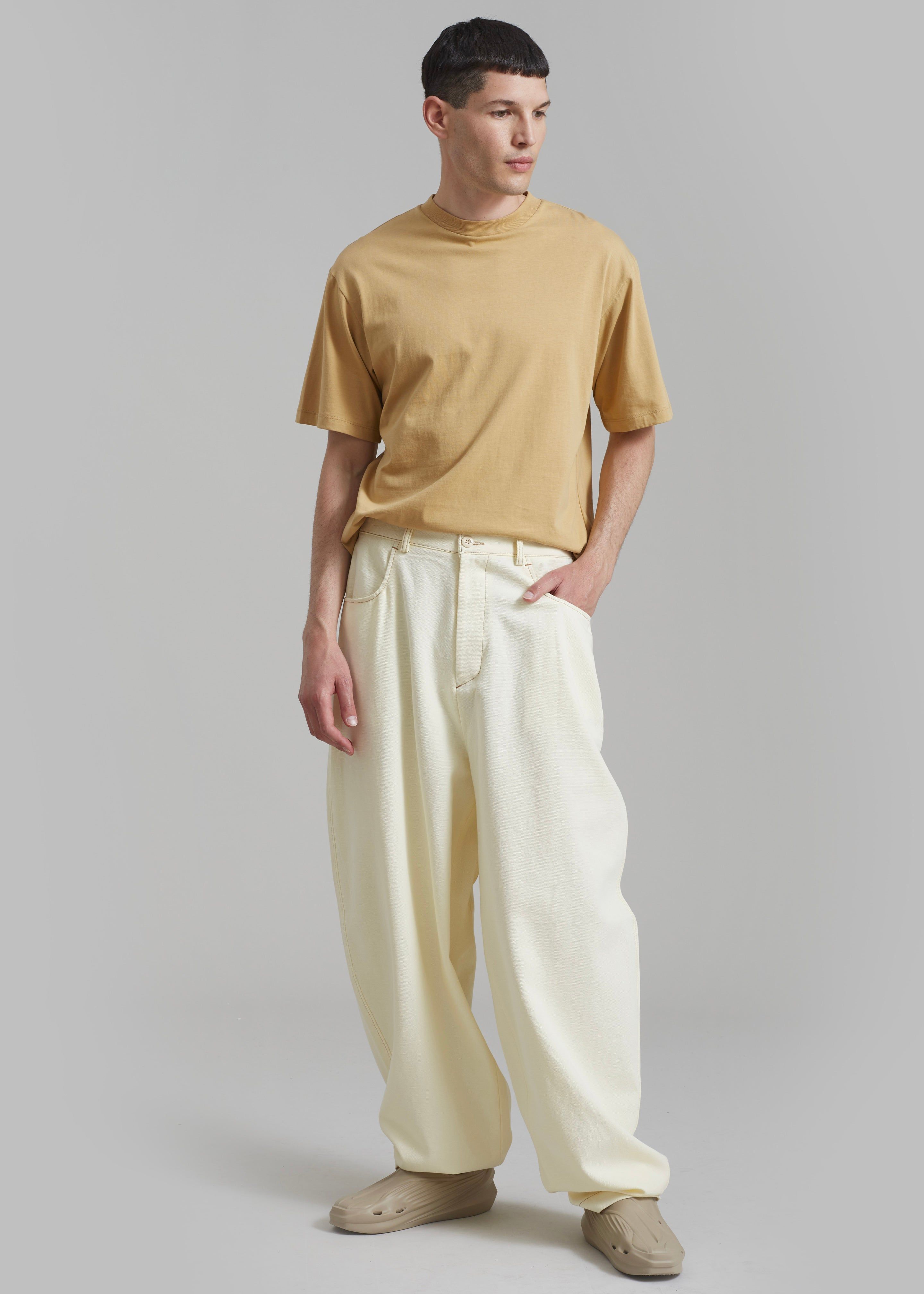 Joshua Baggy Pants - Cream sold by Frankie Shop