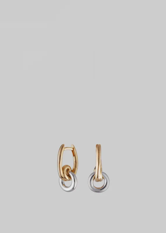 Otiumberg Loop Drop Hoops - Gold & Silver sold by Frankie Shop